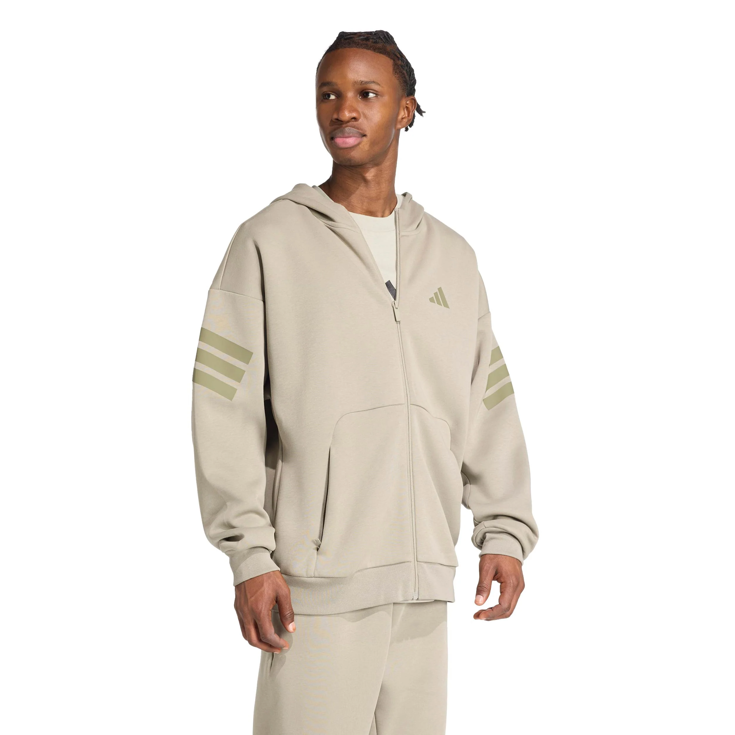 3Stripes Full-Zip Trainingsjacke Herren-beige - Image 4
