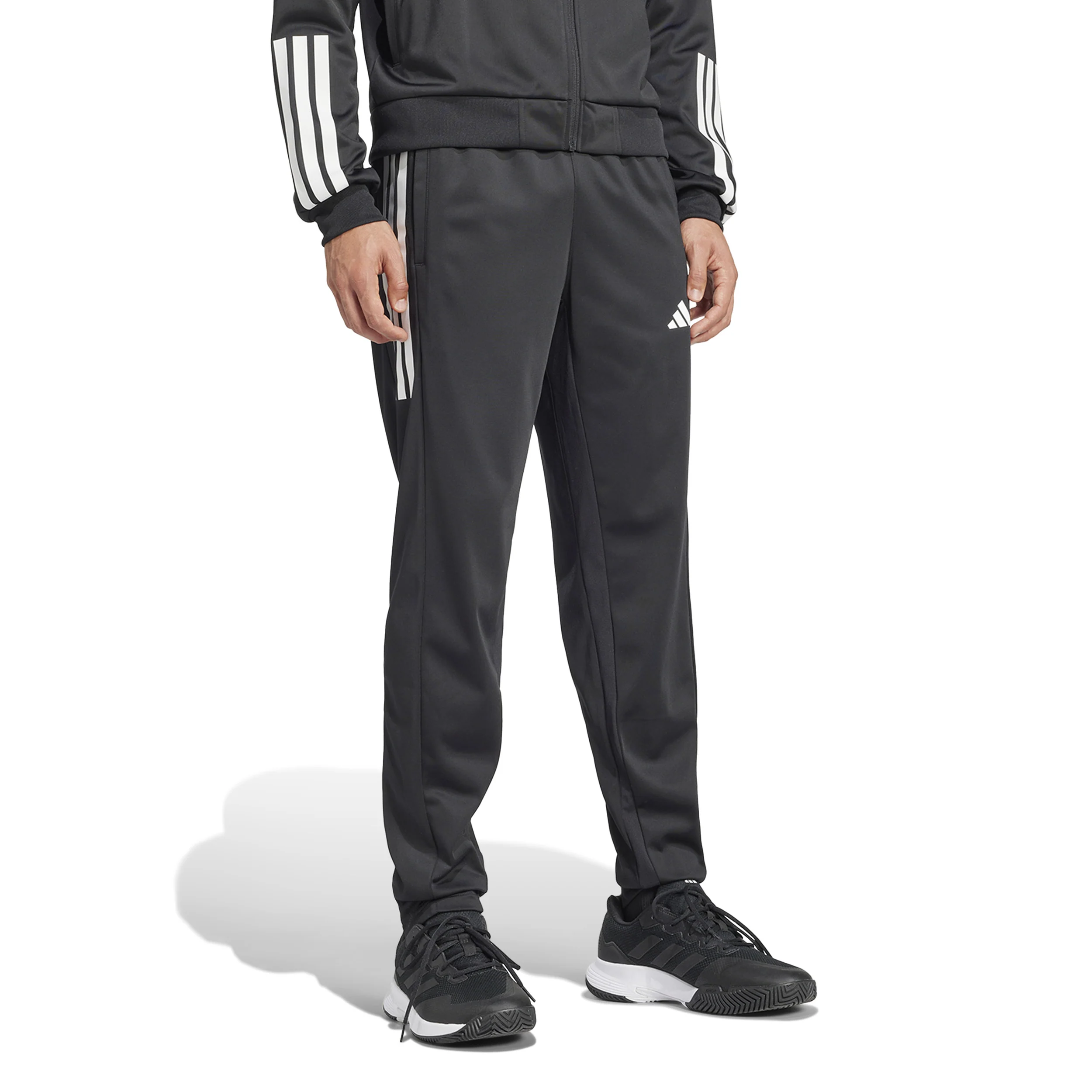 3Stripes Knit Trainingshose Herren - schwarz, weiß - Image 4