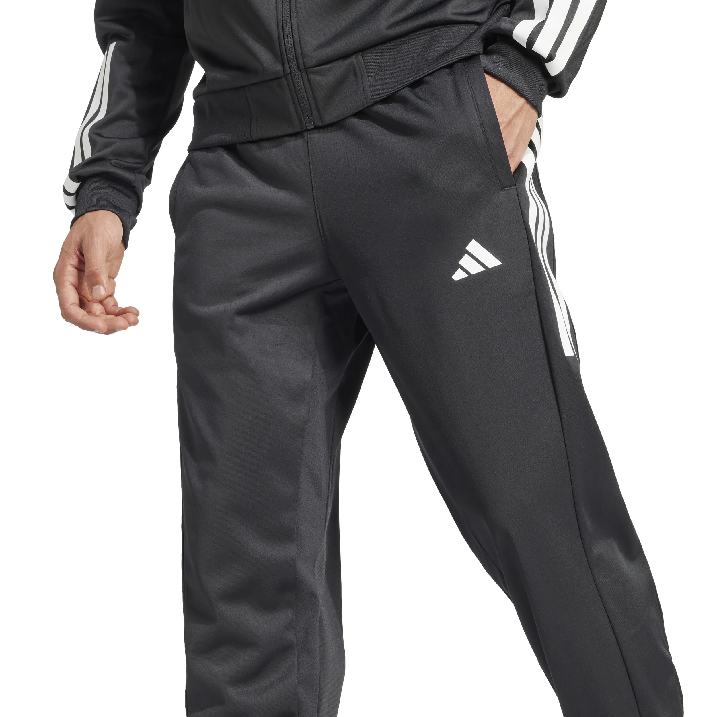 3Stripes Knit Trainingshose Herren - schwarz, weiß - Image 6