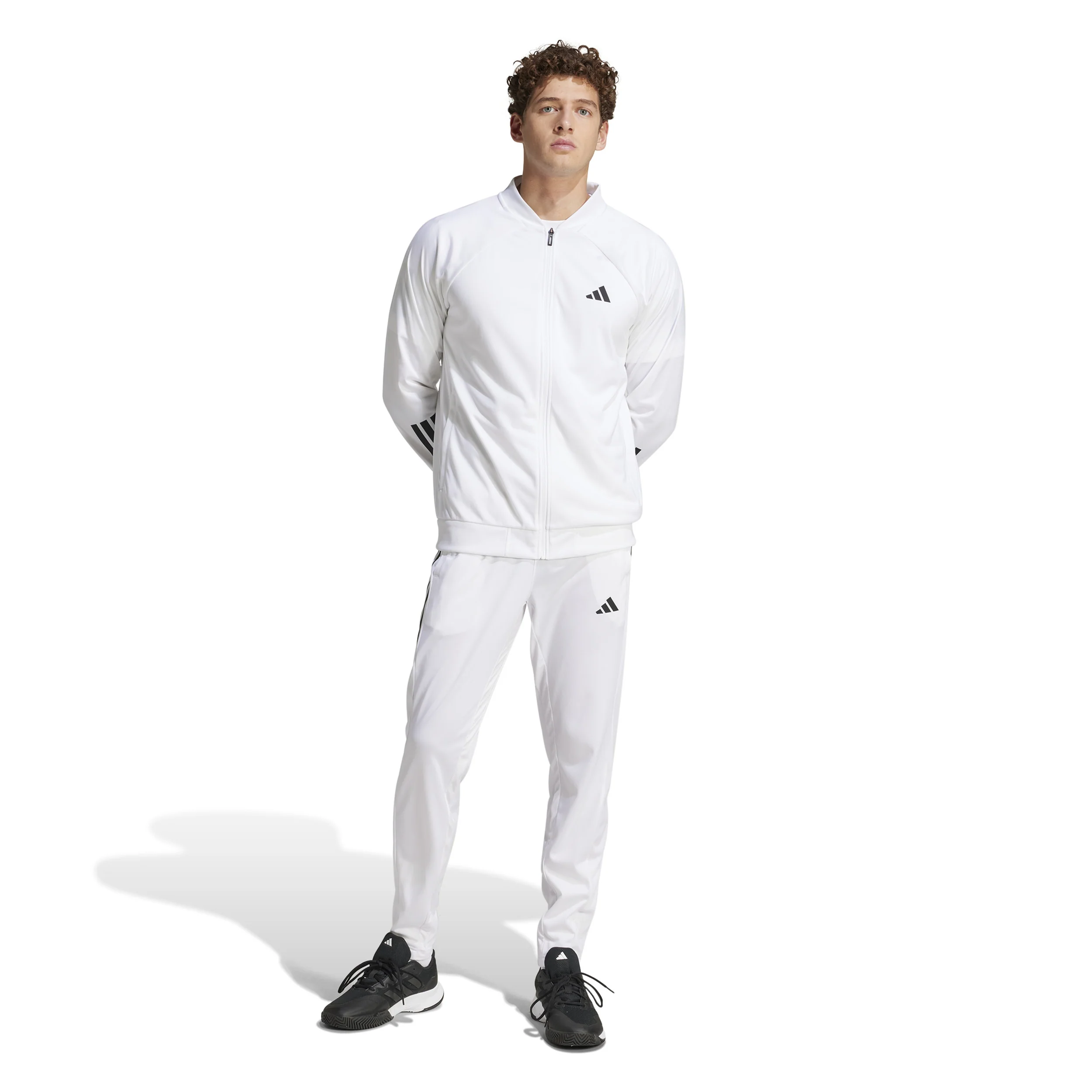 3Stripes Knit Trainingshose Herren - weiß, schwarz - Image 7