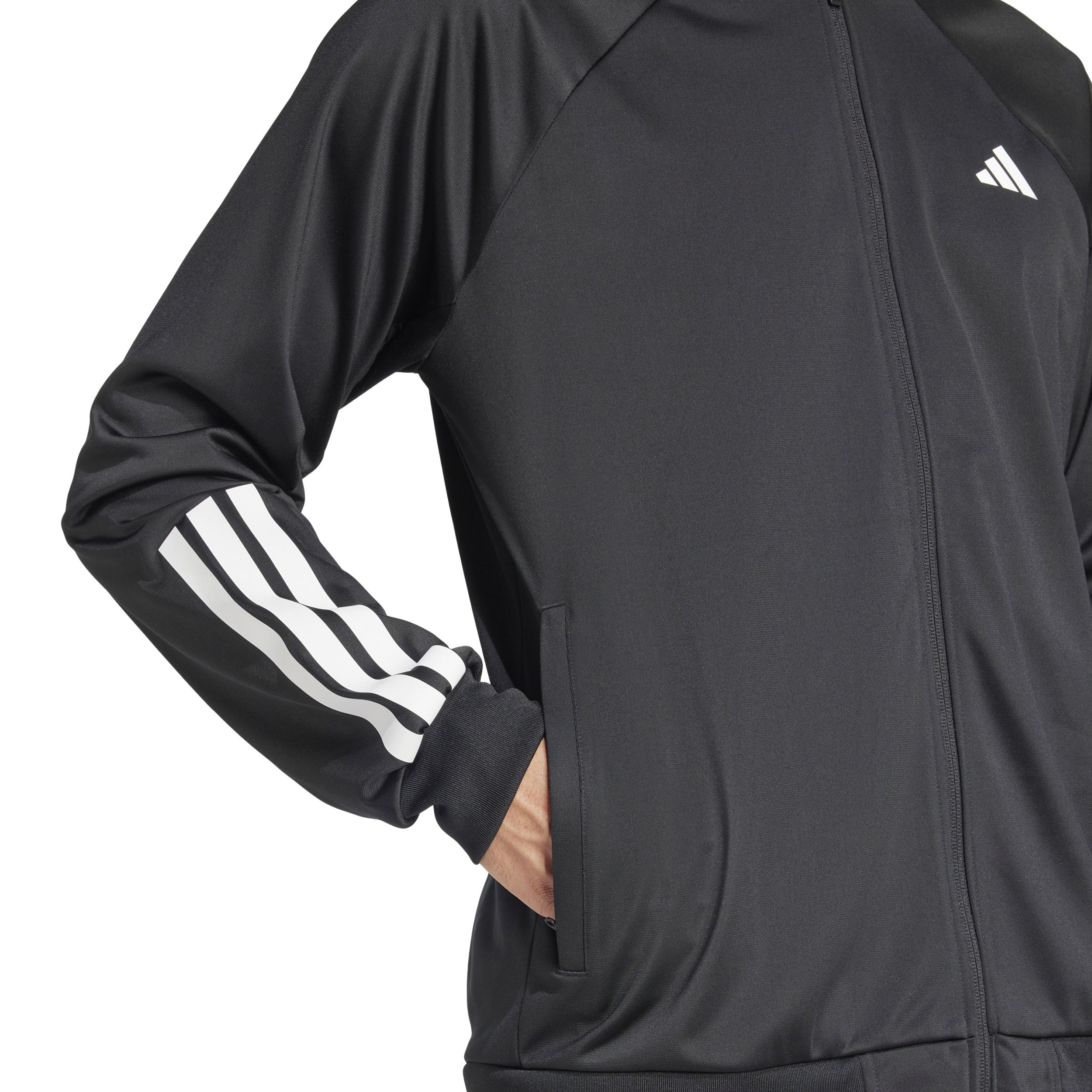 3Stripes Knit Trainingsjacke Herren - schwarz, weiß - Image 6