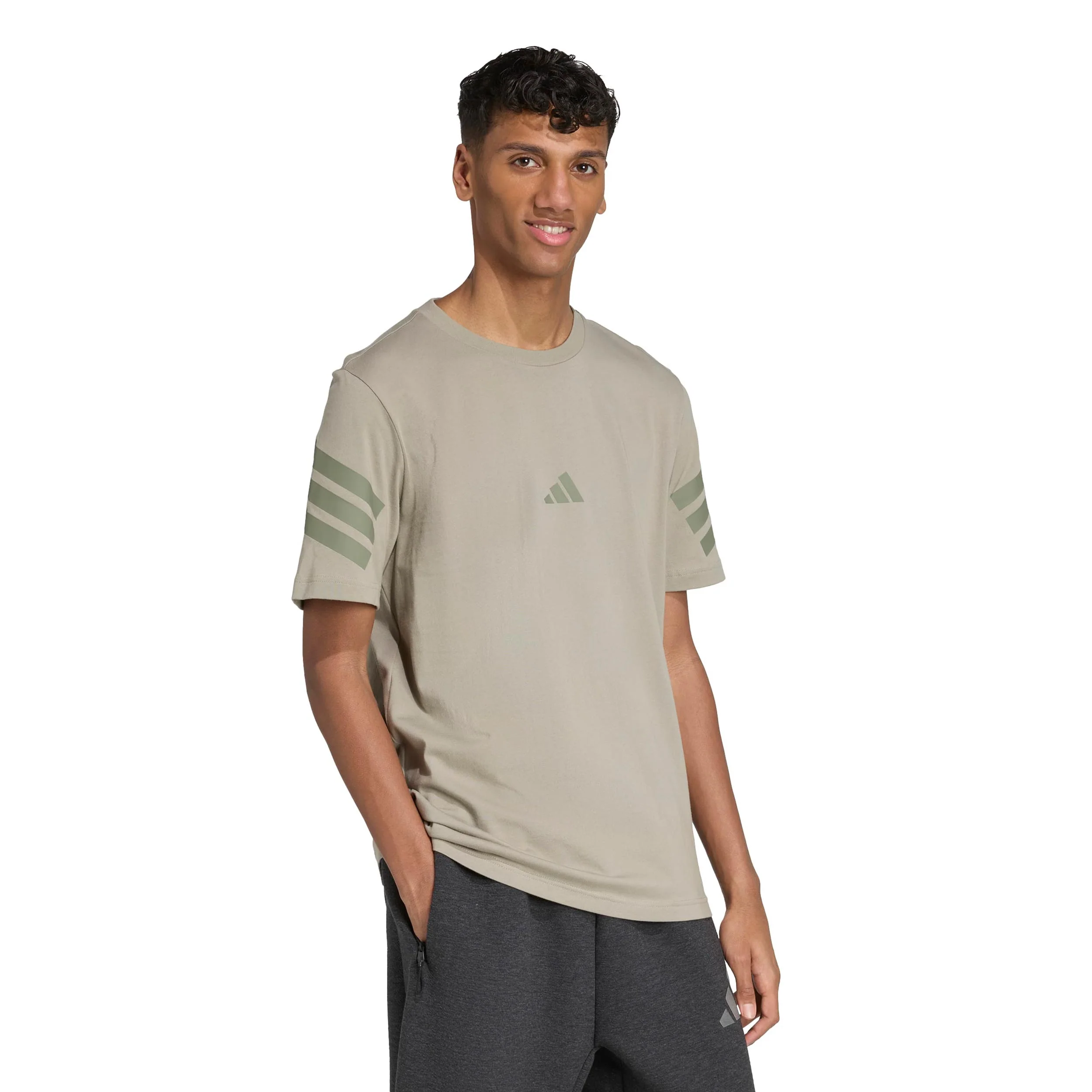 3Stripes Regular T-Shirt Herren-beige - Image 4