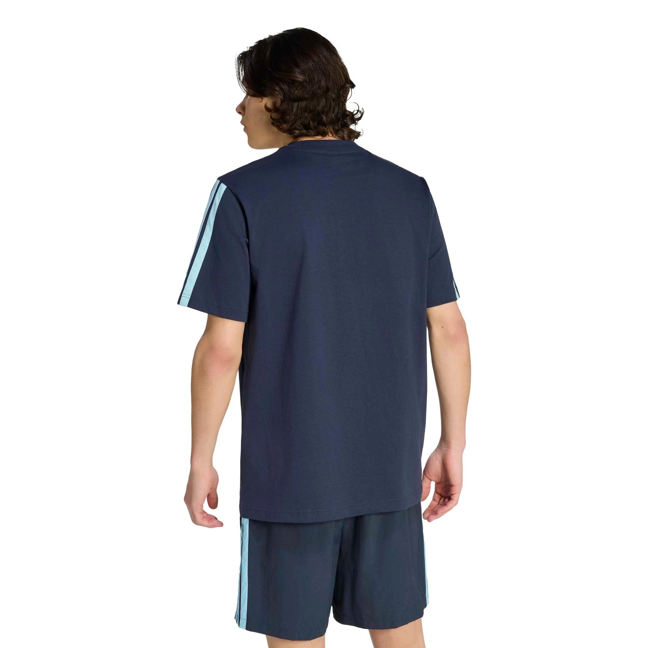 3Stripes T-Shirt Herren - dunkelblau, hellblau - Image 3