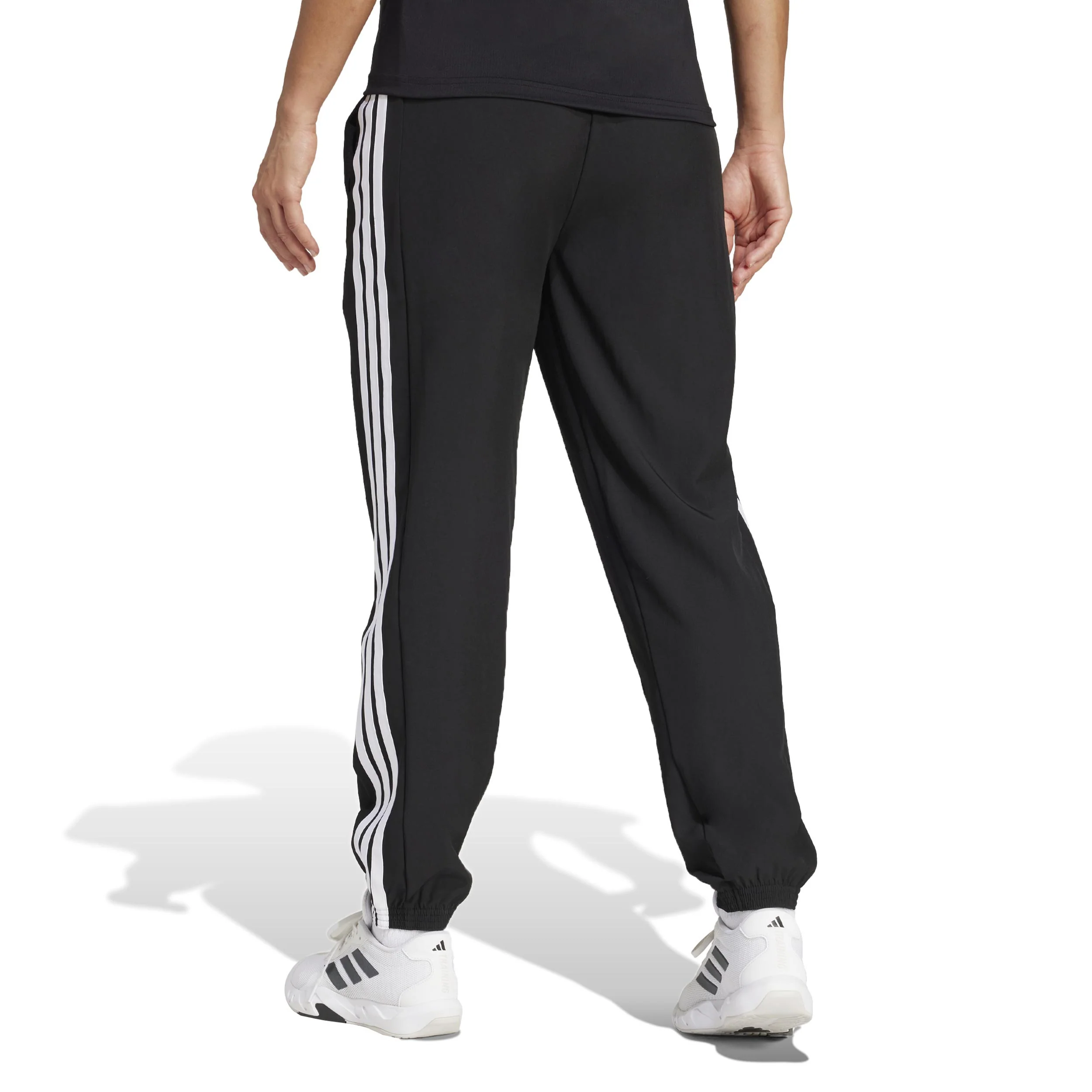 3Stripes Woven Trainingshose Damen-Schwarz,Weiß - Image 3