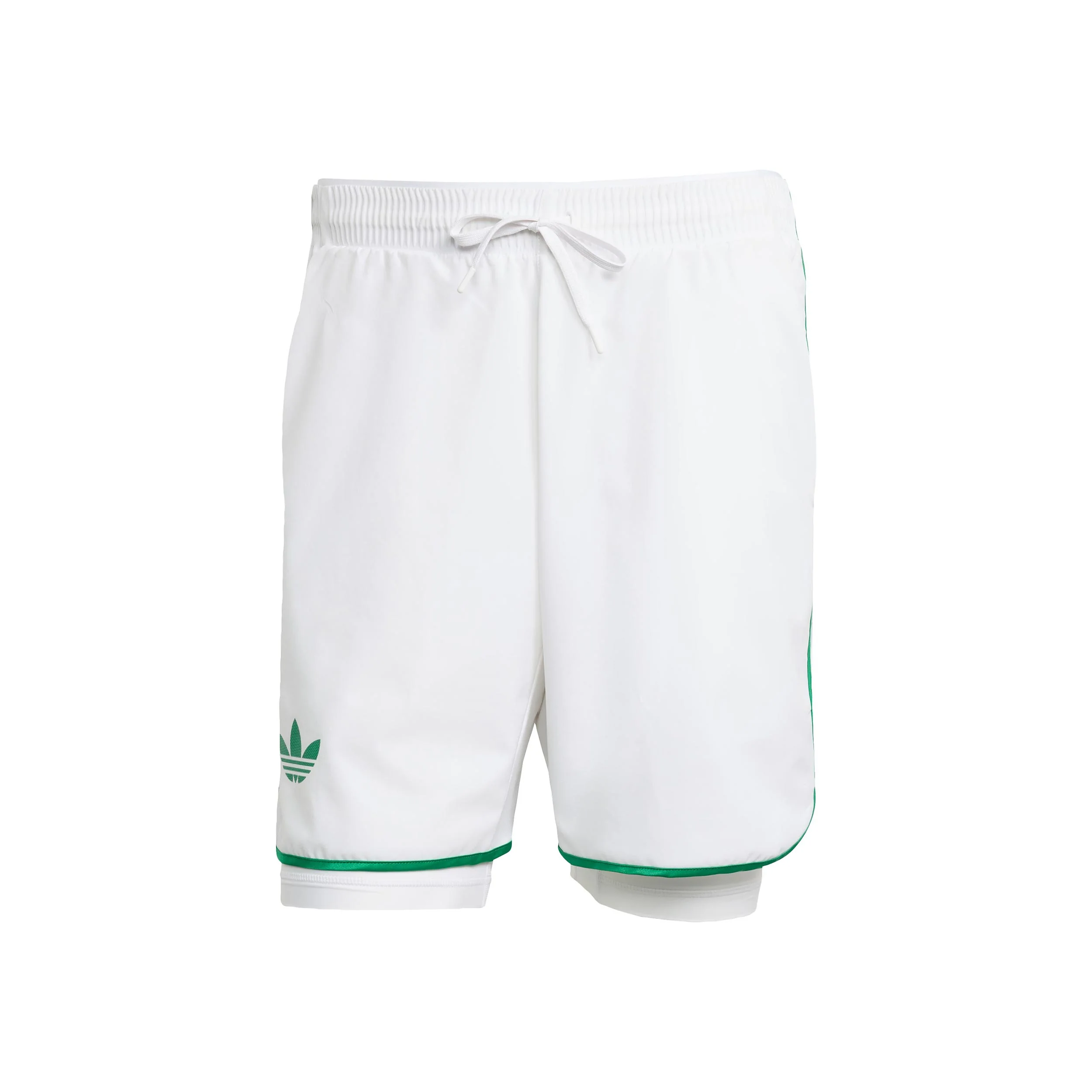 7in Shorts Herren-Weiß,Grün