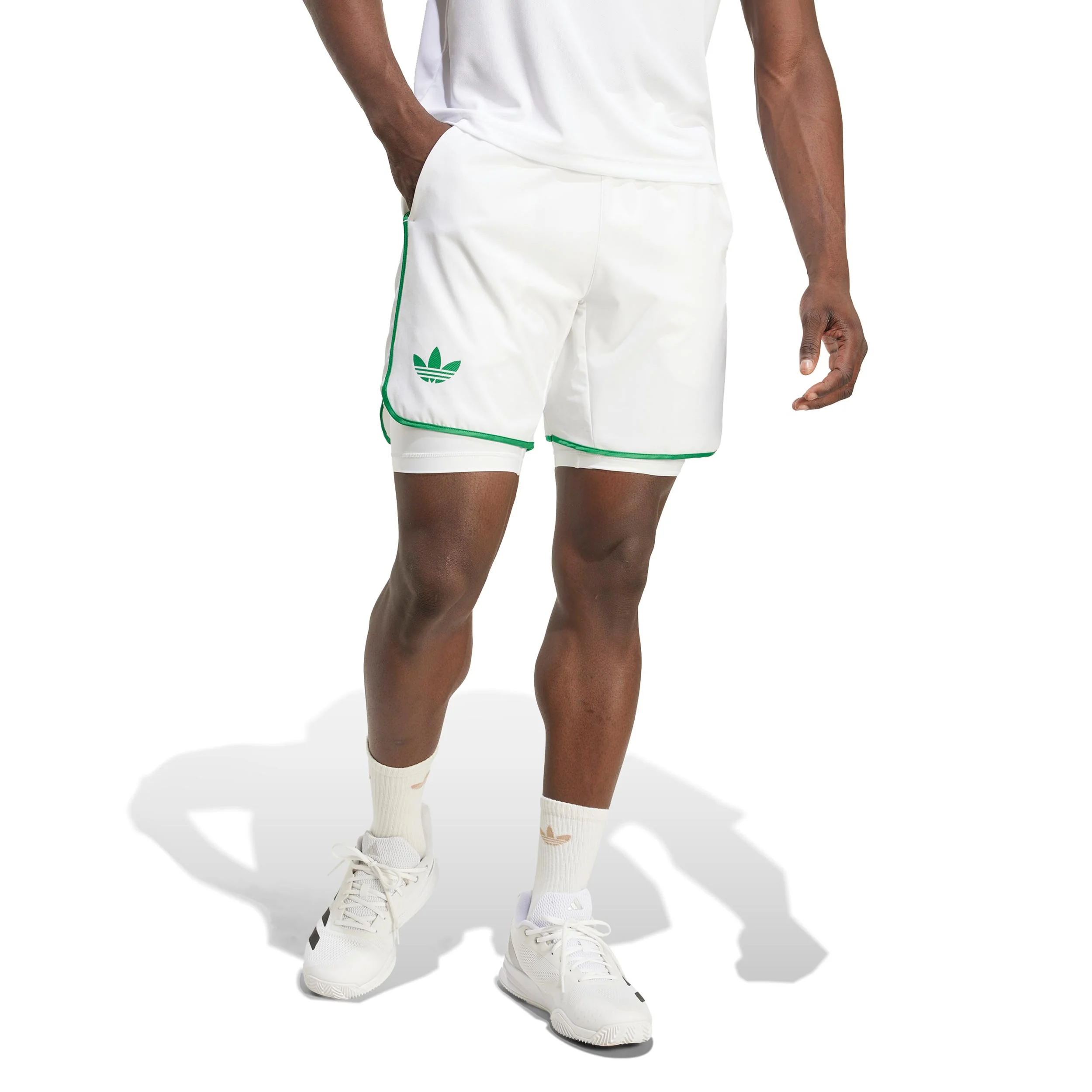 7in Shorts Herren-Weiß,Grün - Image 2
