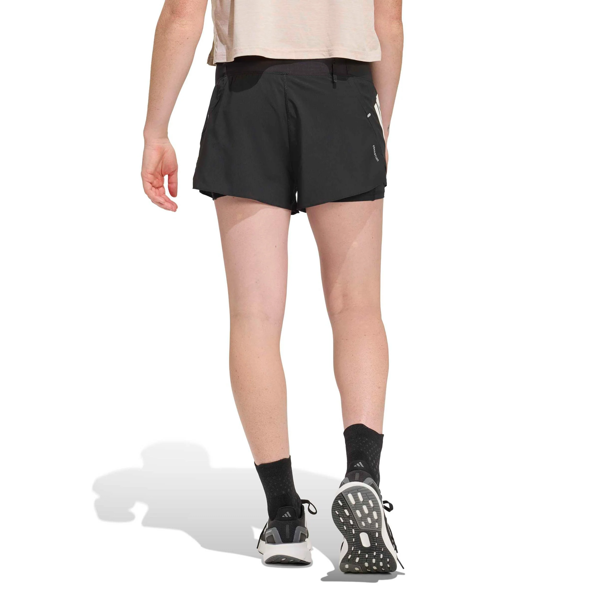 adi365 2in1  Laufshorts Damen-schwarz - Image 3