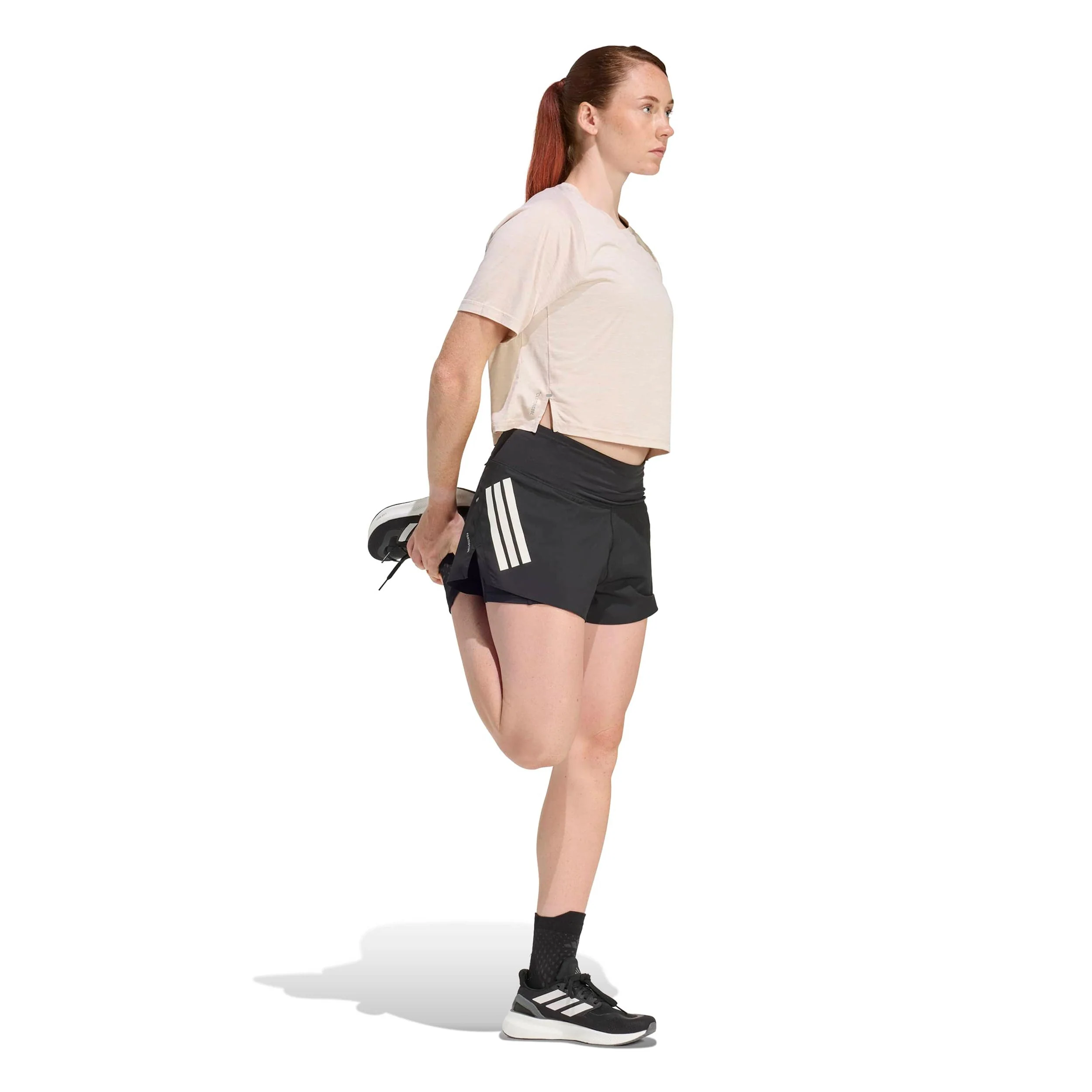 adi365 2in1  Laufshorts Damen-schwarz - Image 4