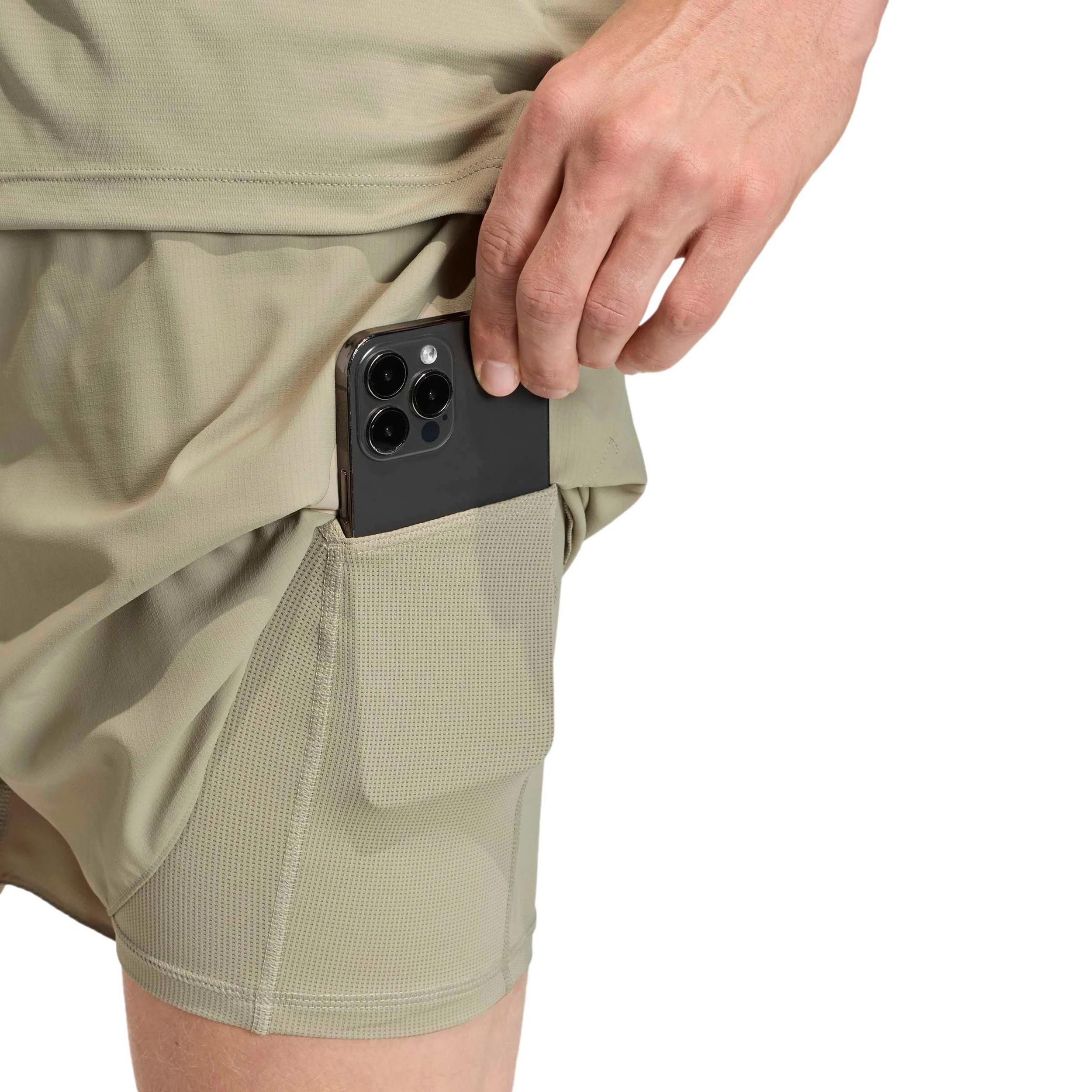 adi365 2in1  Laufshorts Herren-khaki - Image 5
