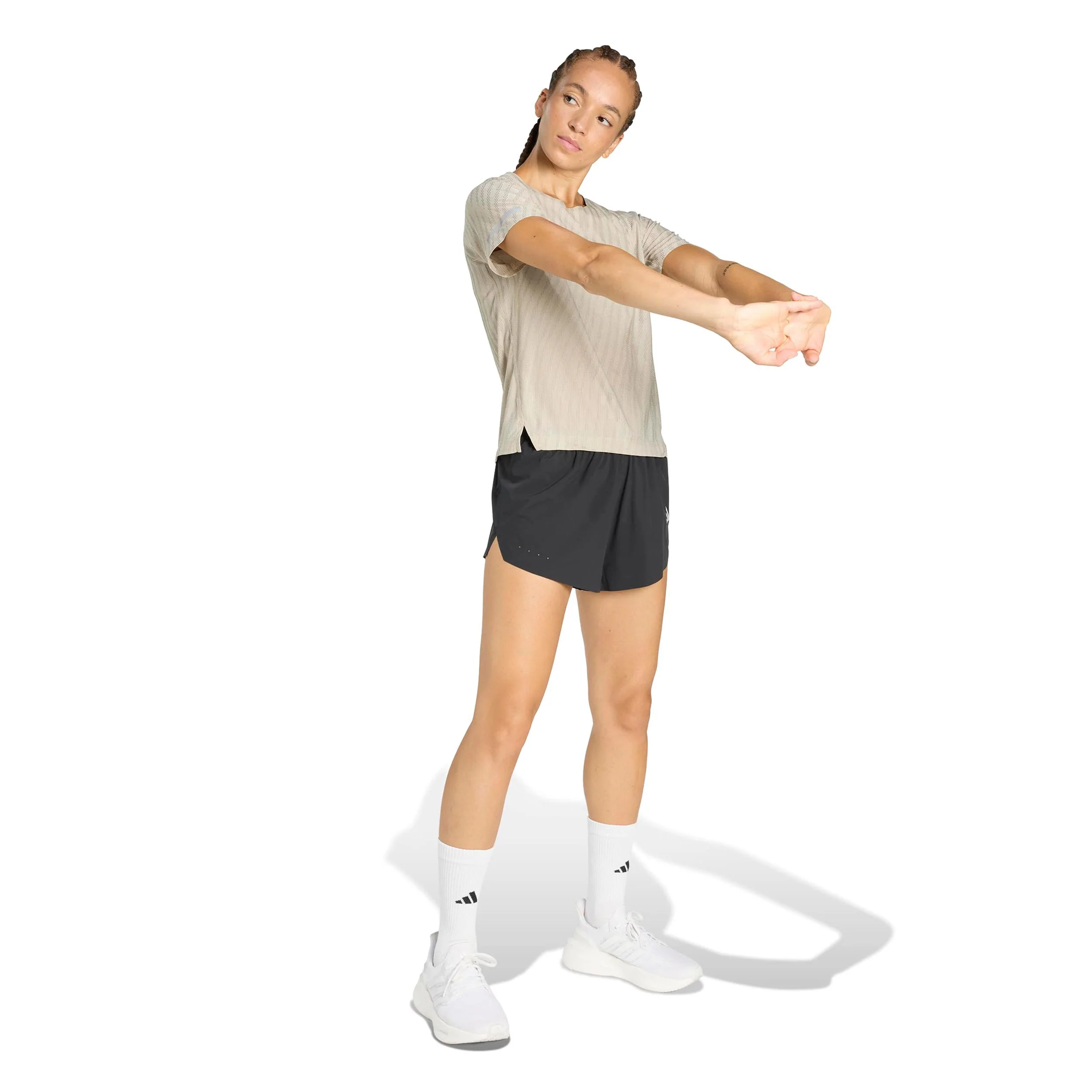 adi365 3in  Laufshorts Damen-schwarz - Image 4