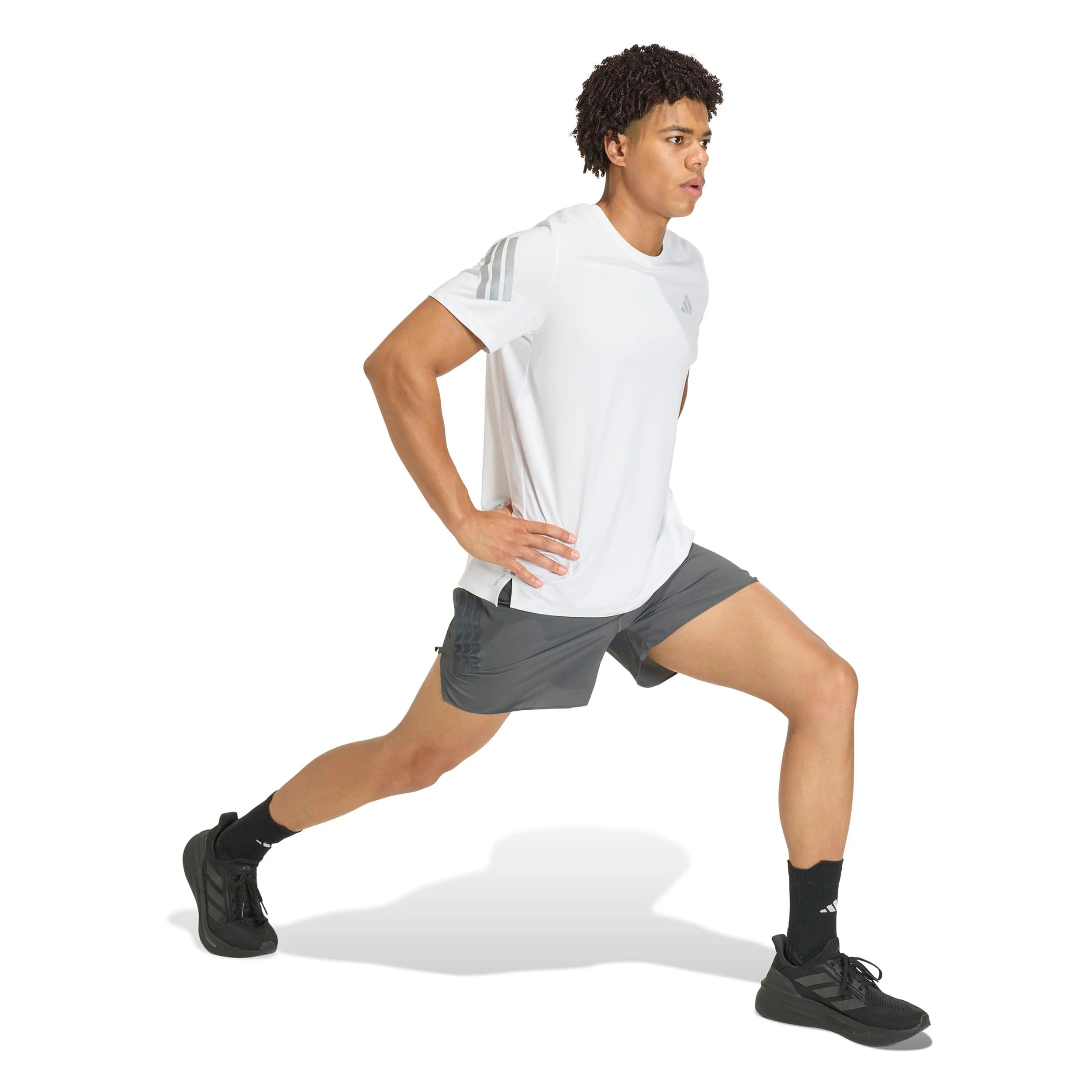 adi365 5in  Laufshorts Herren-grau - Image 4