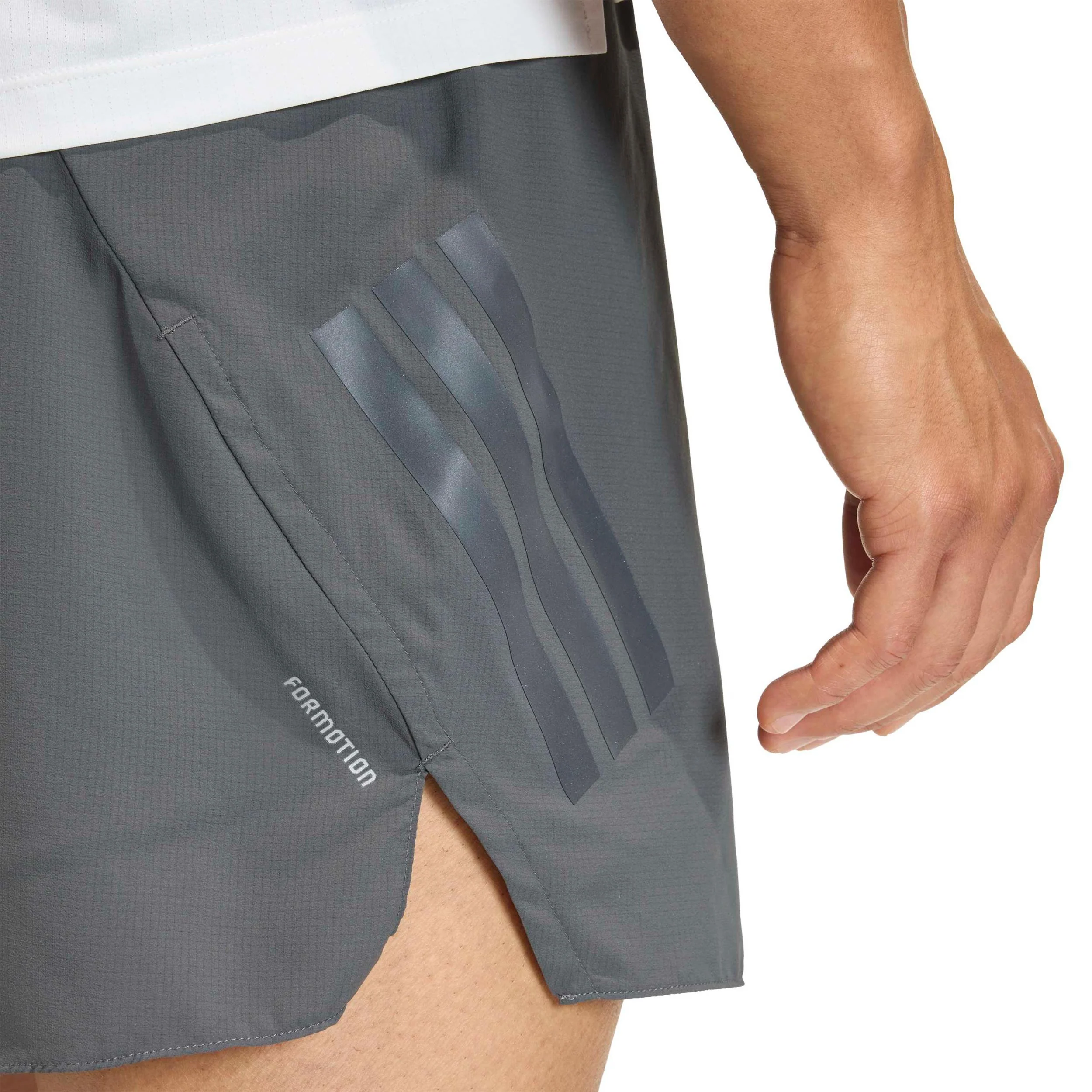 adi365 5in  Laufshorts Herren-grau - Image 5
