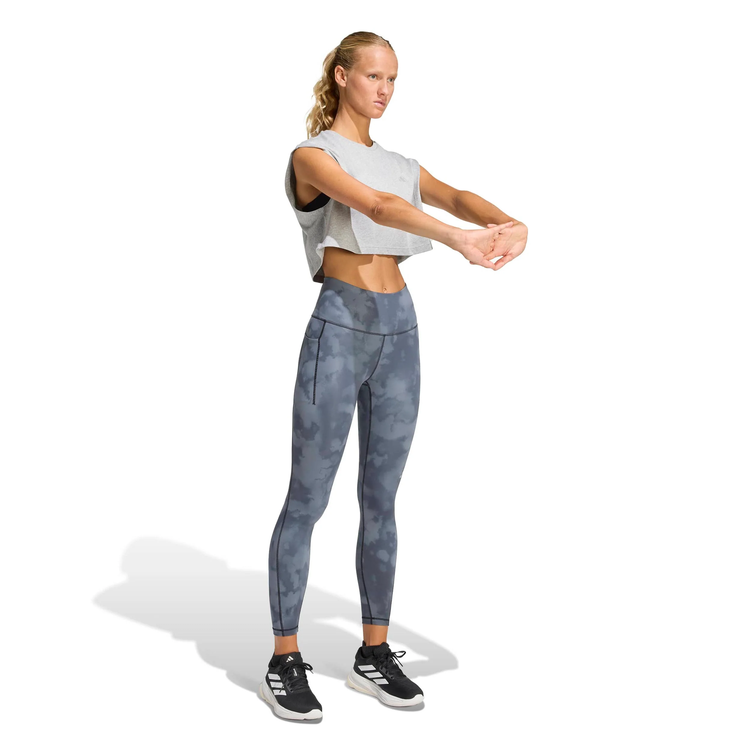 adi365 AOP 7/8  Lauftight Damen-schwarz - Image 4