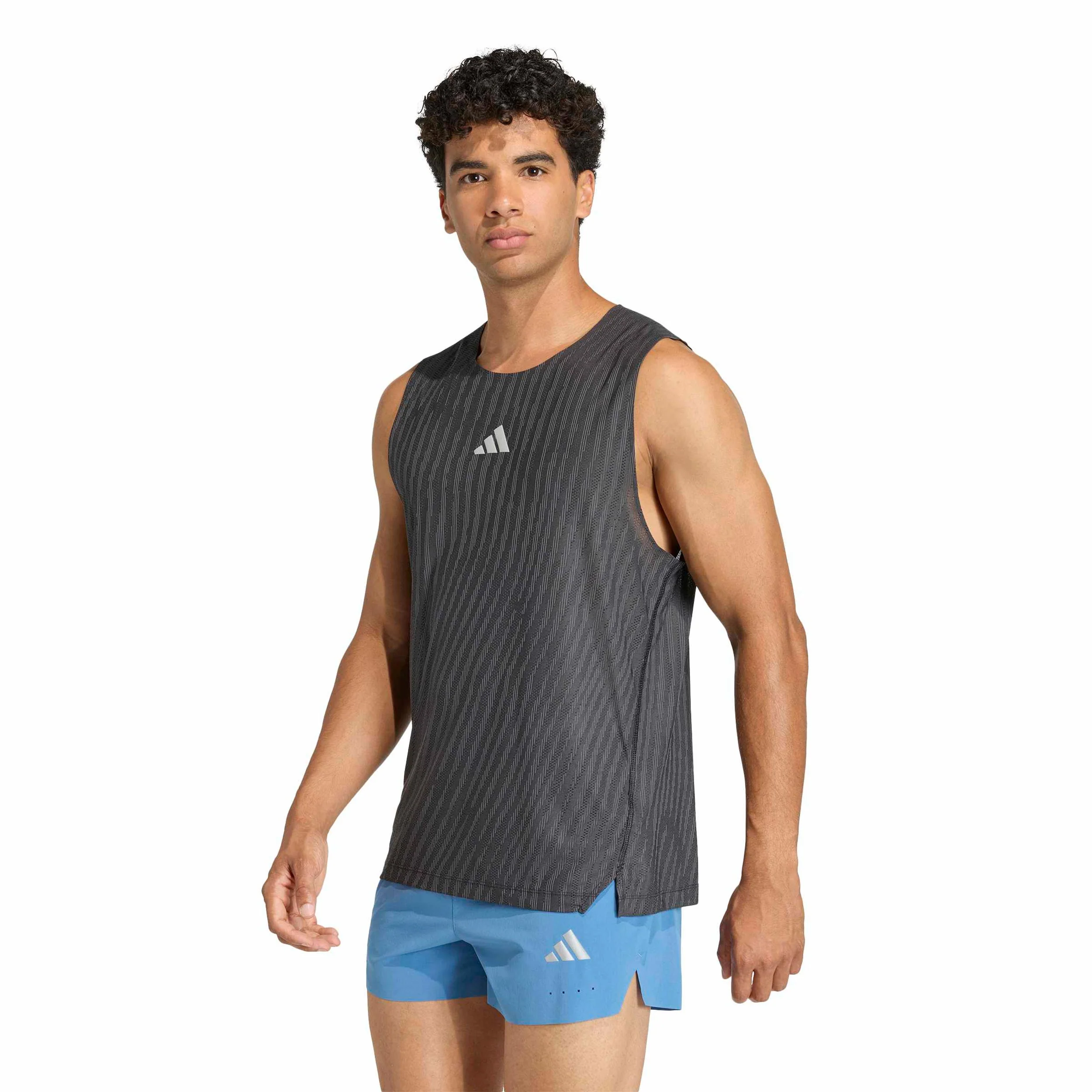 adi365 Climacool+  Laufshirt Herren-schwarz - Image 2