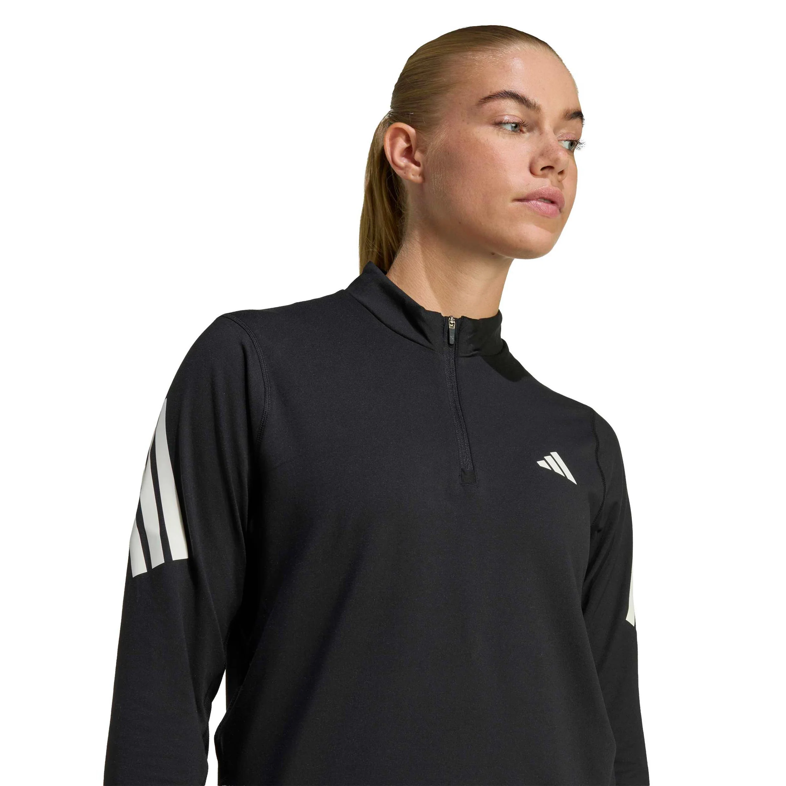 adi365 Zip  Laufshirt Damen-schwarz - Image 6