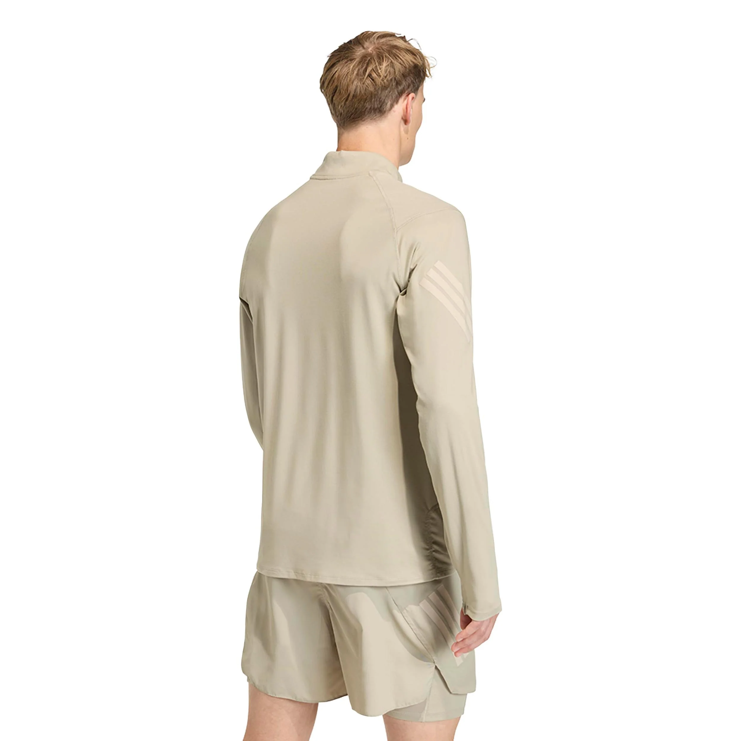 adi365 Zip  Laufshirt Herren-khaki - Image 3
