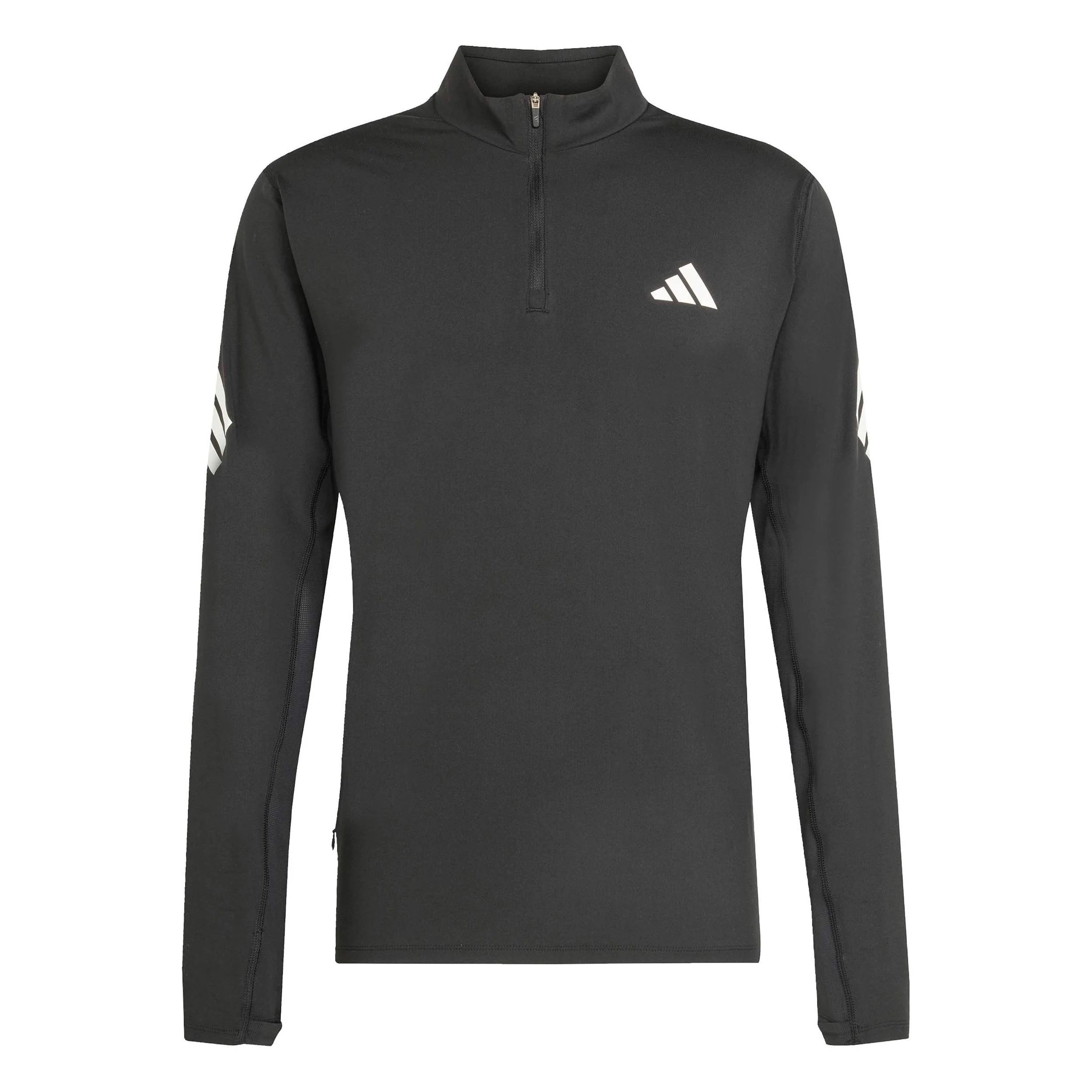 adi365 Zip Laufshirt Herren-schwarz