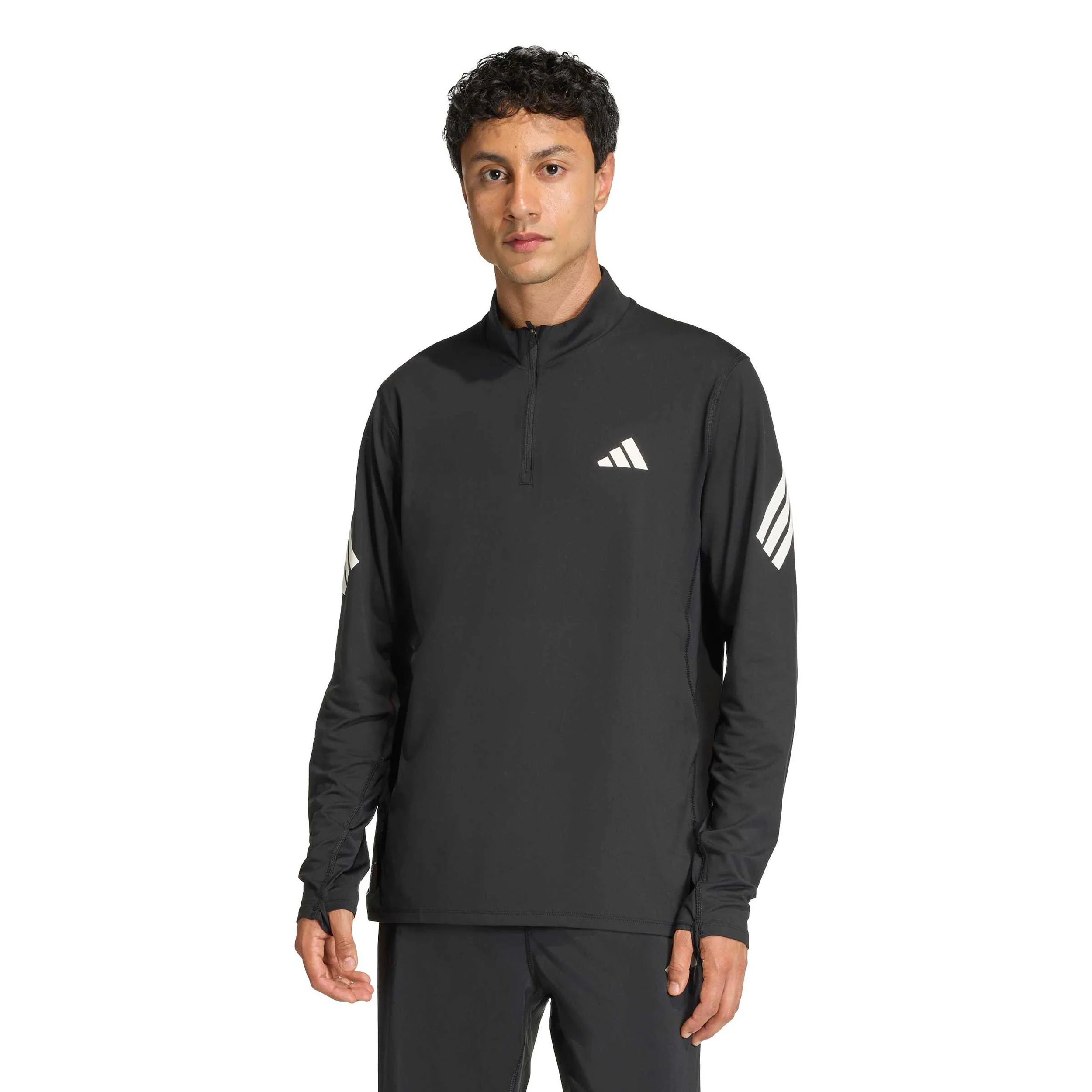 adi365 Zip Laufshirt Herren-schwarz - Image 2