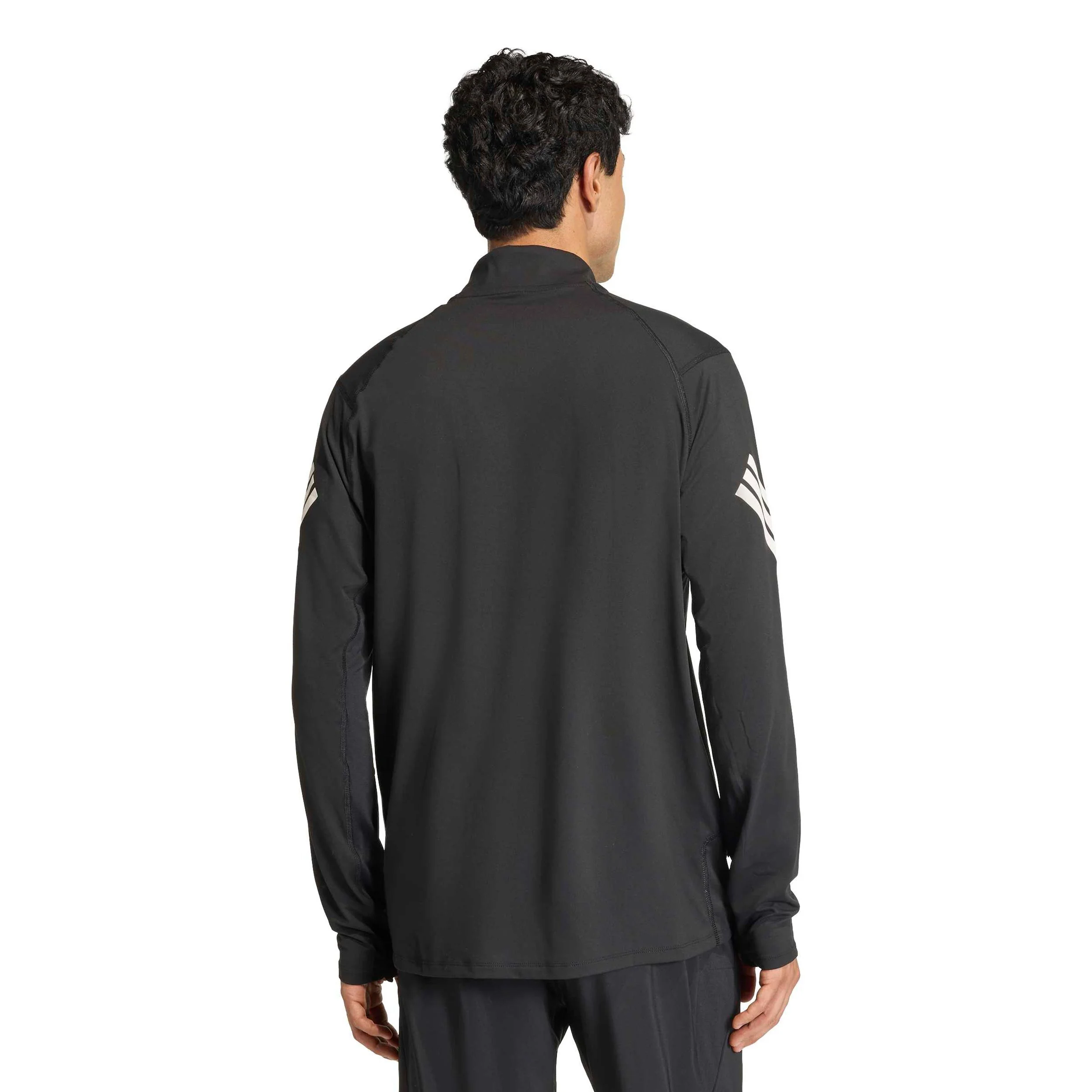 adi365 Zip Laufshirt Herren-schwarz - Image 3