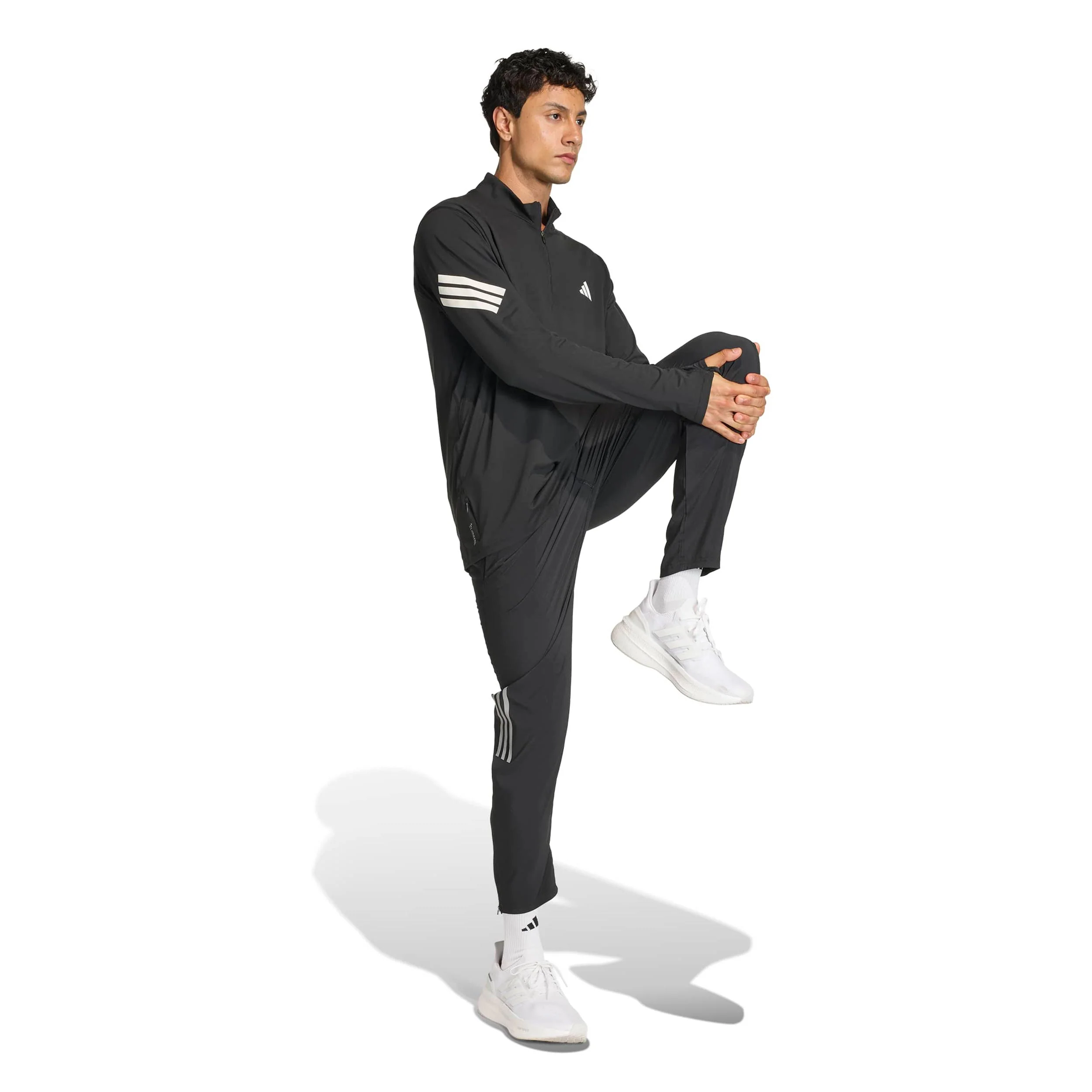 adi365 Zip Laufshirt Herren-schwarz - Image 4