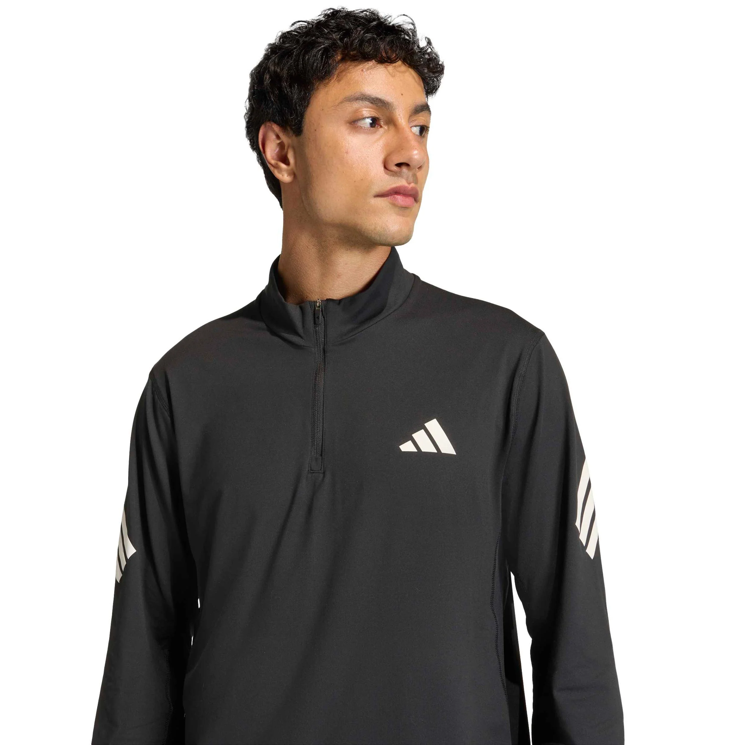 adi365 Zip Laufshirt Herren-schwarz - Image 5