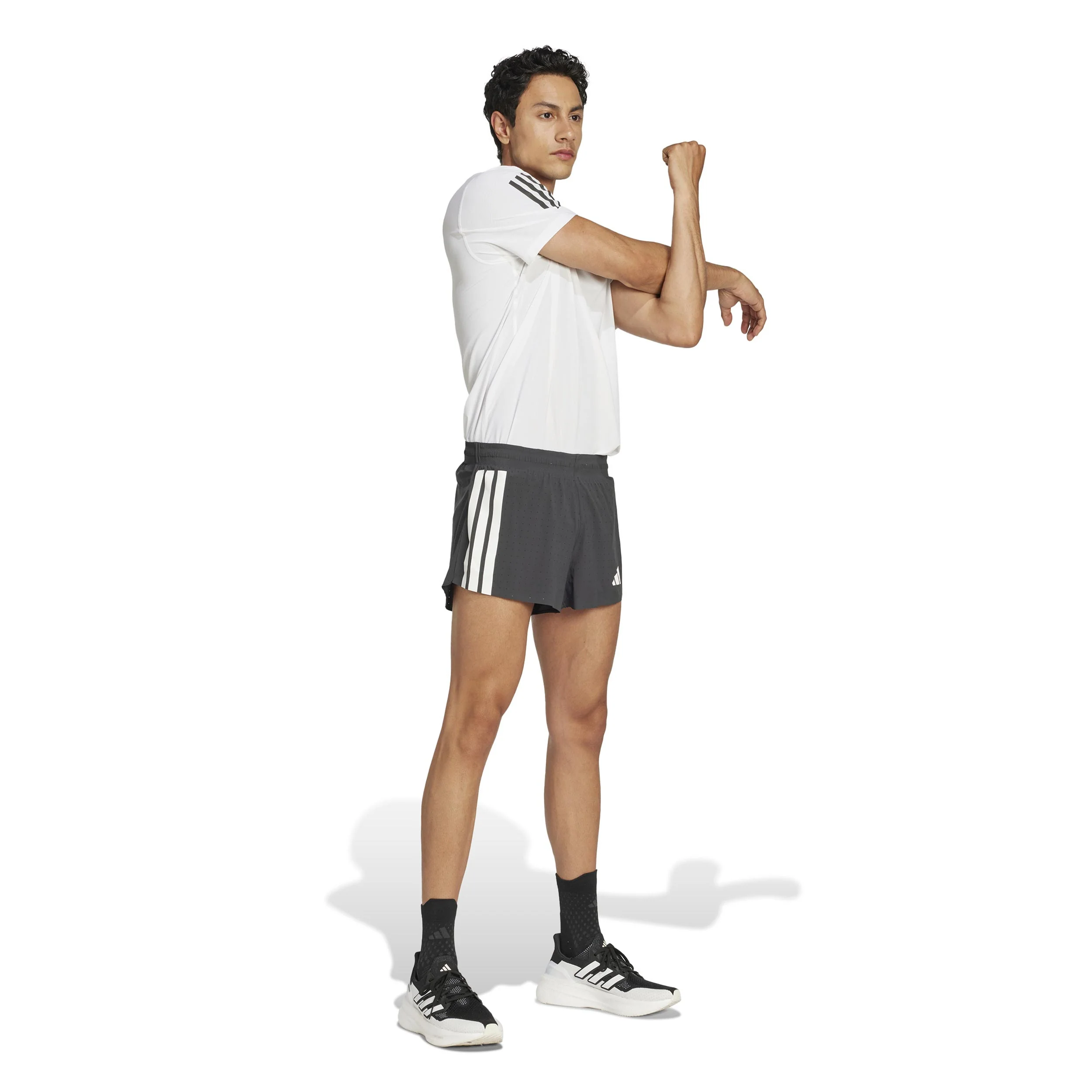 adizero 3in Split Laufshorts Herren-schwarz - Image 4