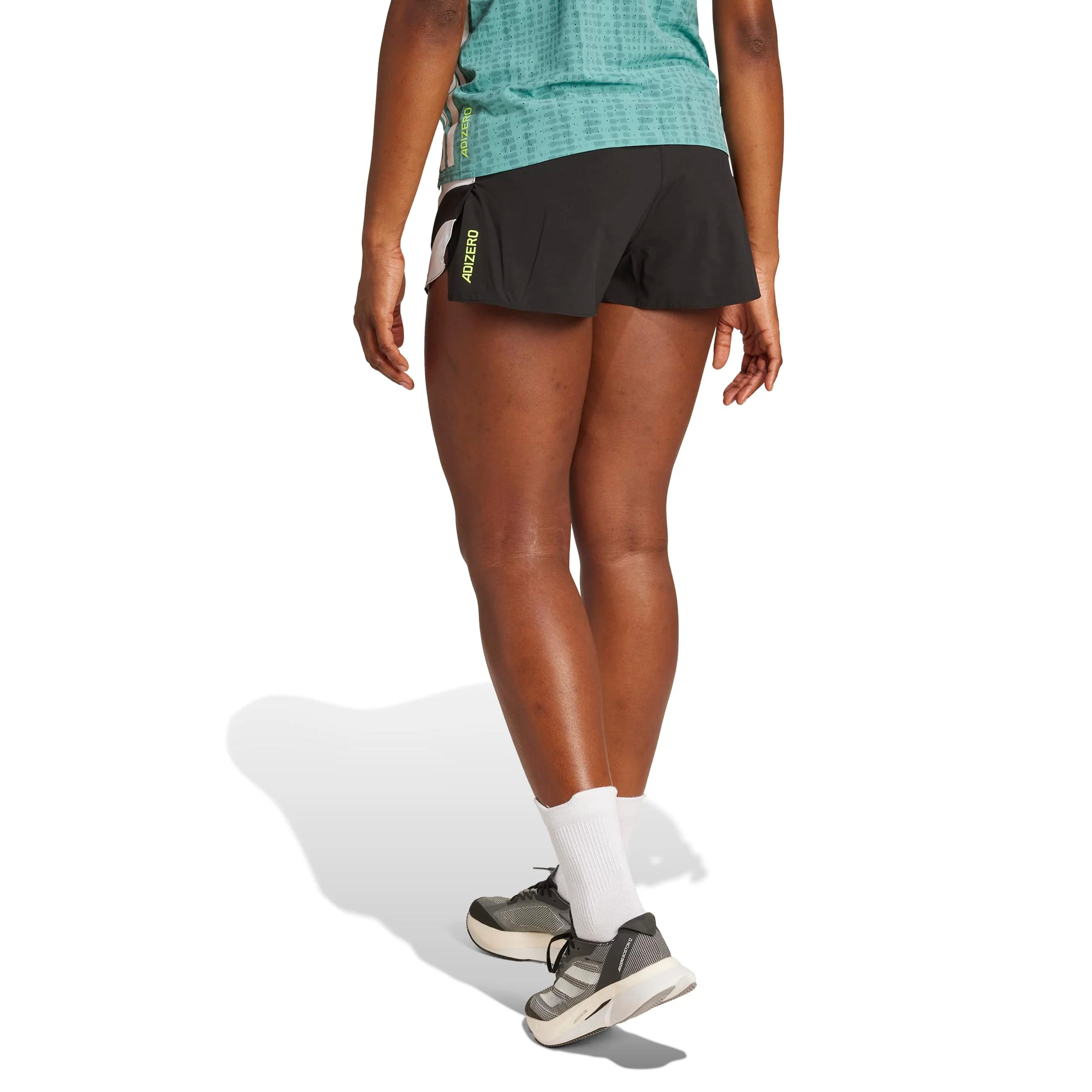 Adizero Archive 3in Laufshorts Damen-Schwarz - Image 3