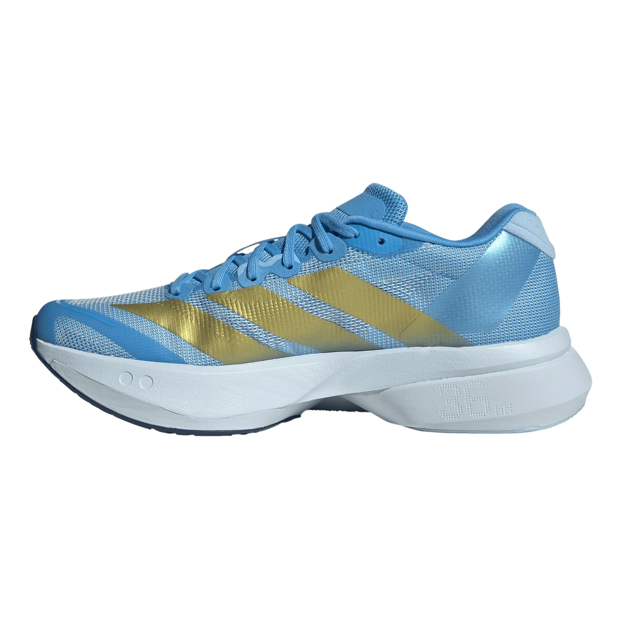 adizero Boston 13 Wettkampfschuh Damen - blau, gelb - Image 2