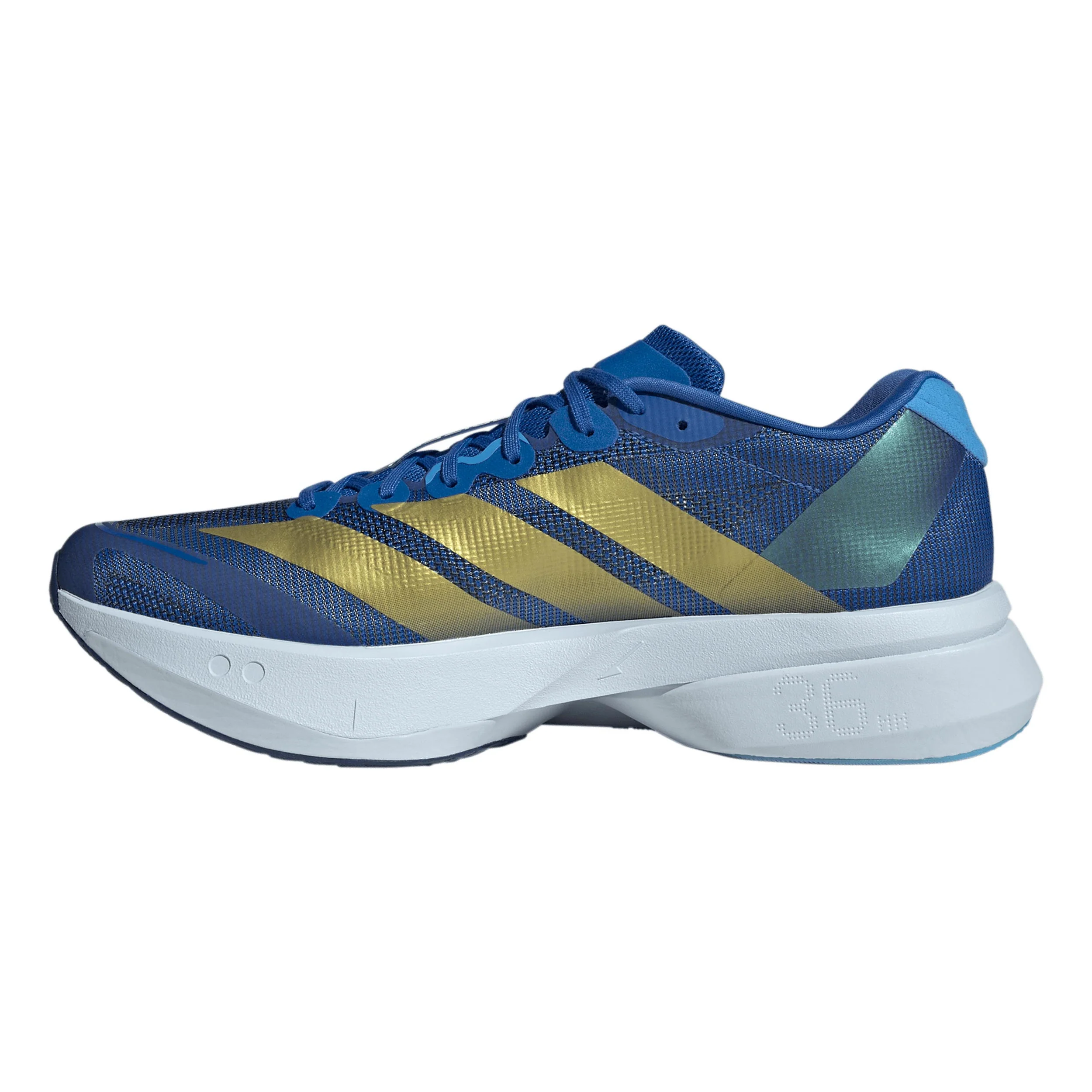 adizero Boston 13 Wettkampfschuh Herren - blau, gelb - Image 2