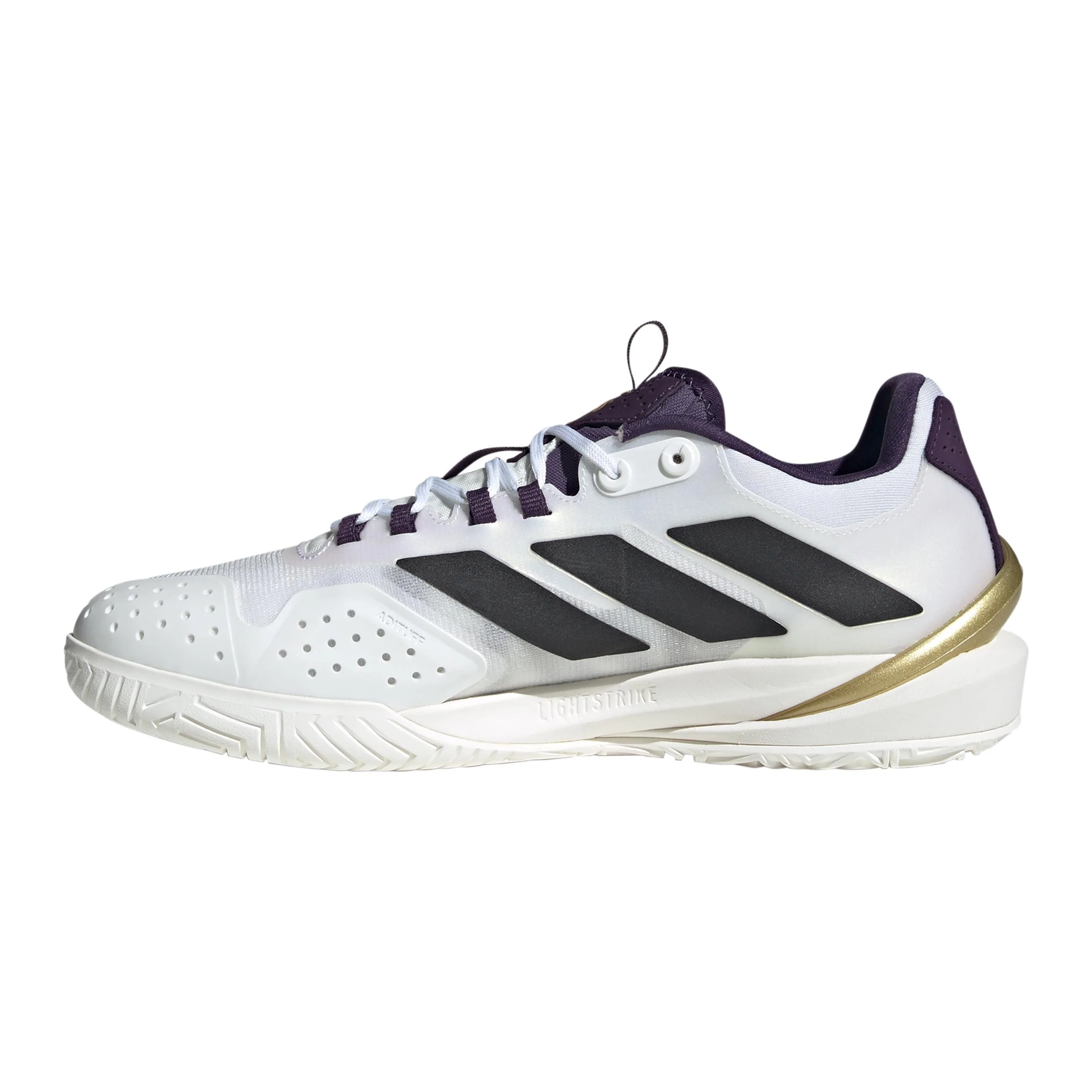Adizero Cybersonic Allcourtschuh Herren - weiß, lila - Image 2