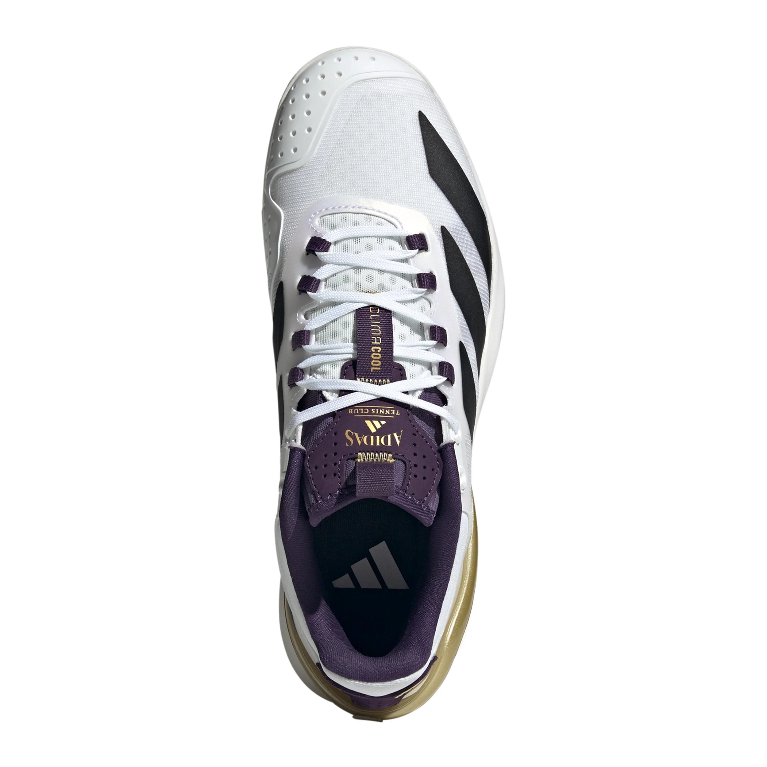 Adizero Cybersonic Allcourtschuh Herren - weiß, lila - Image 3