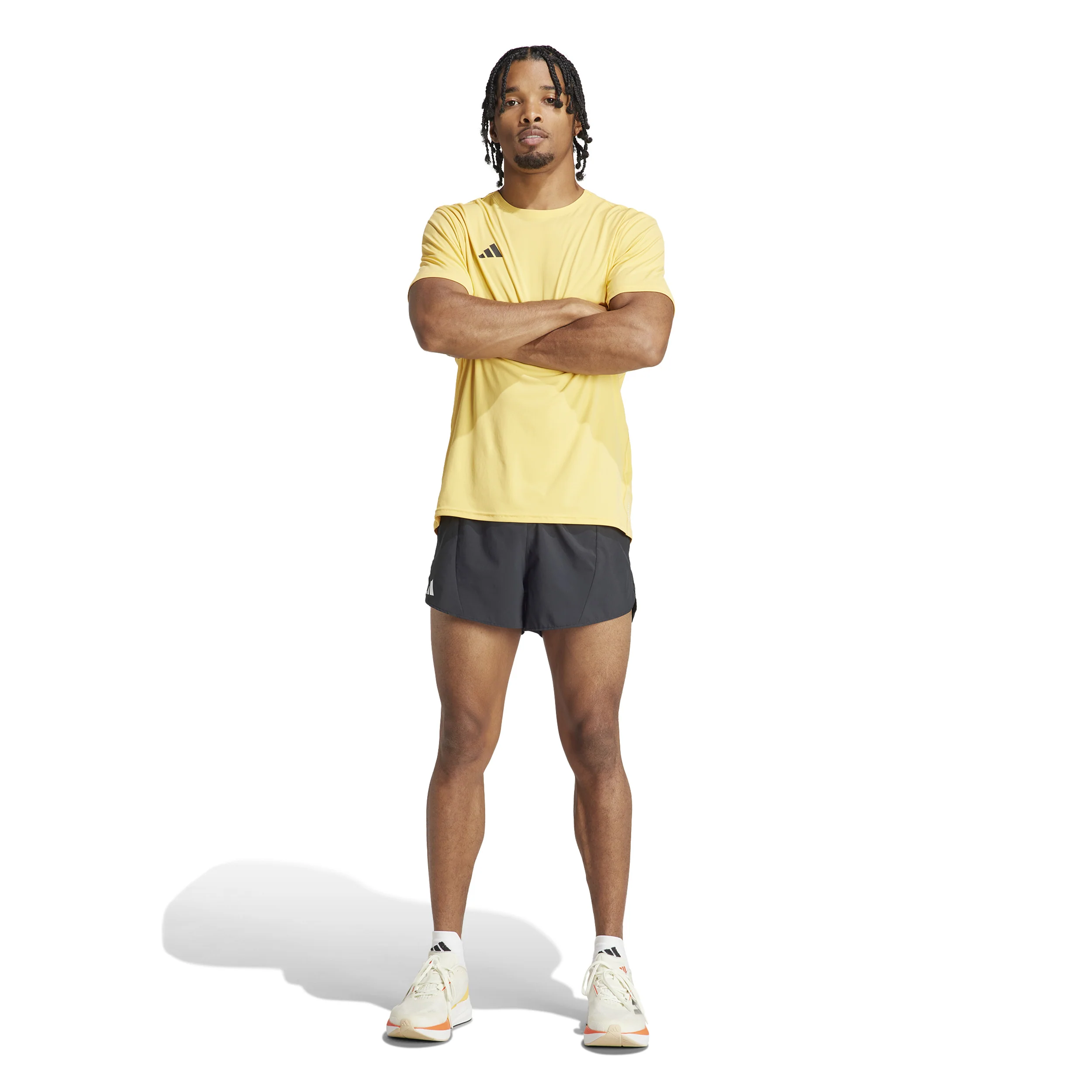 Adizero E Laufshorts Herren-Schwarz - Image 4