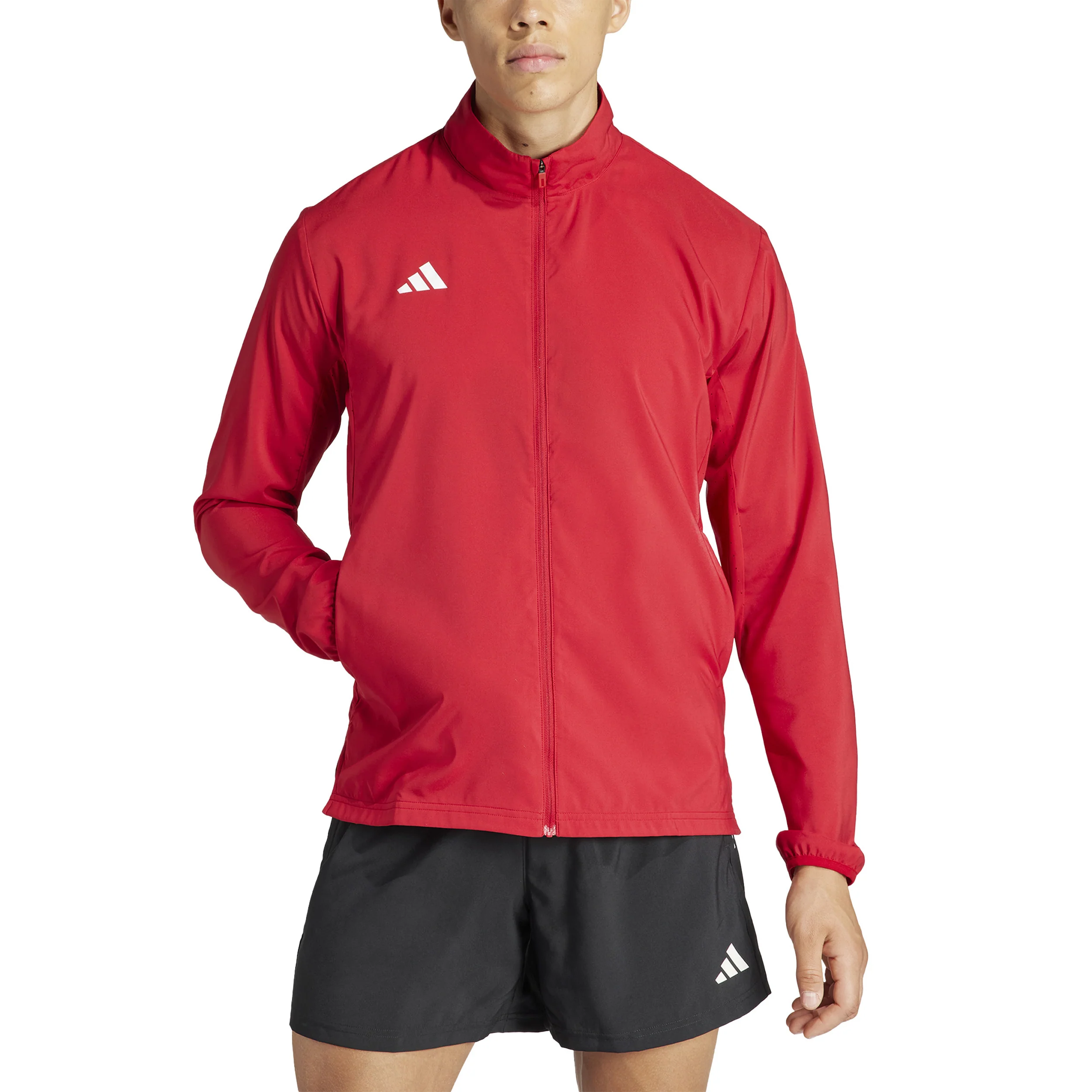 Adizero Essential Laufjacke Herren-Rot - Image 4