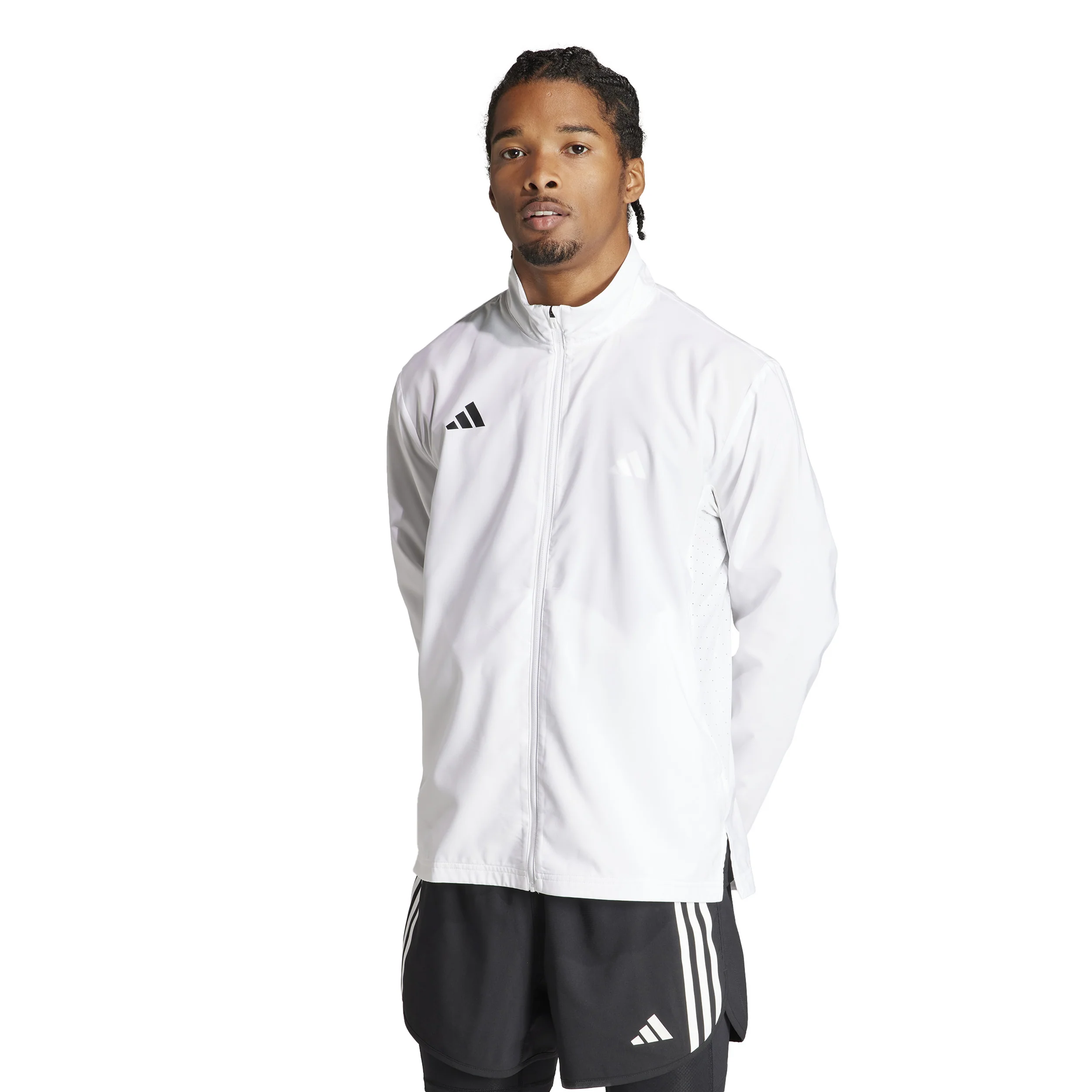 Adizero Essential Laufjacke Herren-Weiß - Image 2