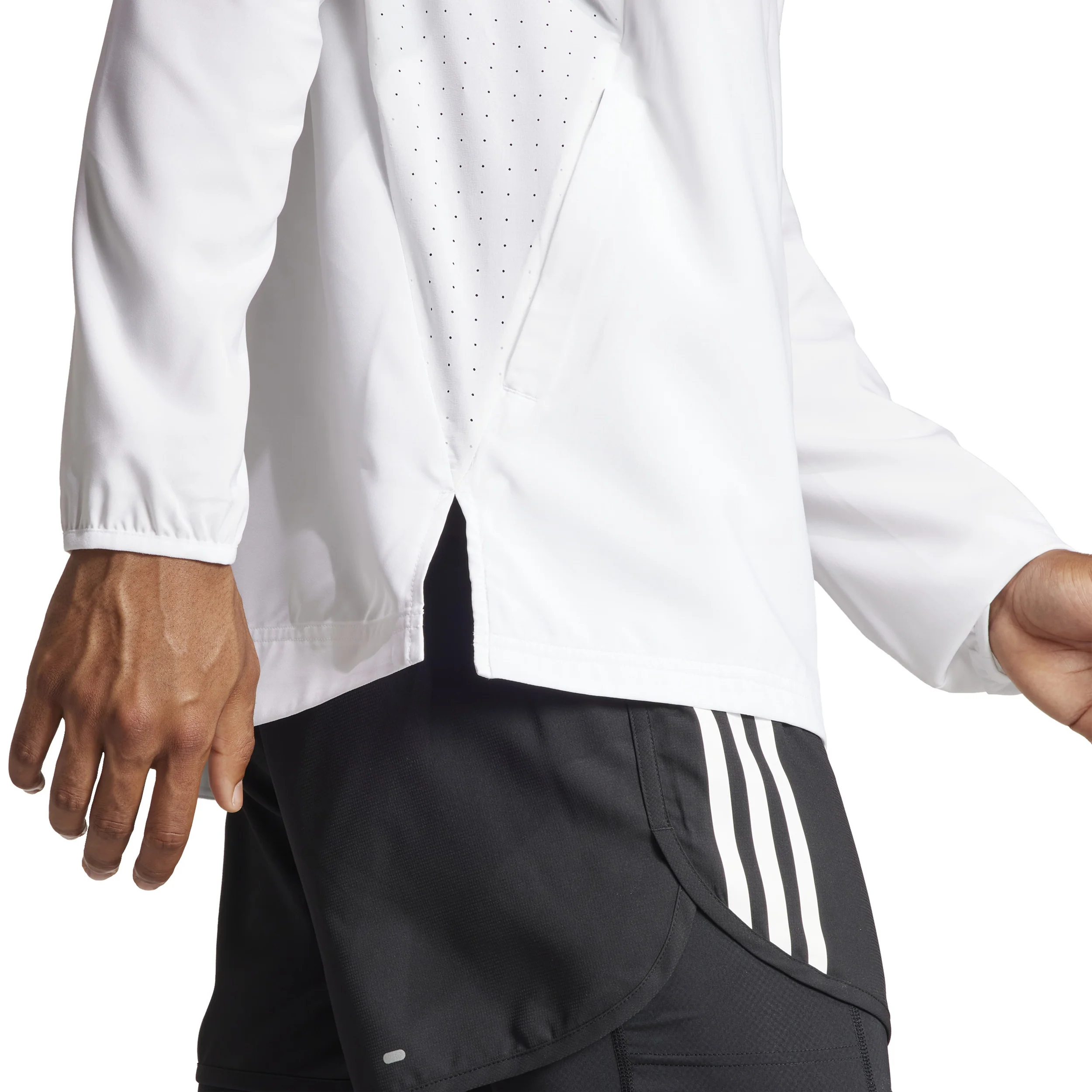 Adizero Essential Laufjacke Herren-Weiß - Image 7