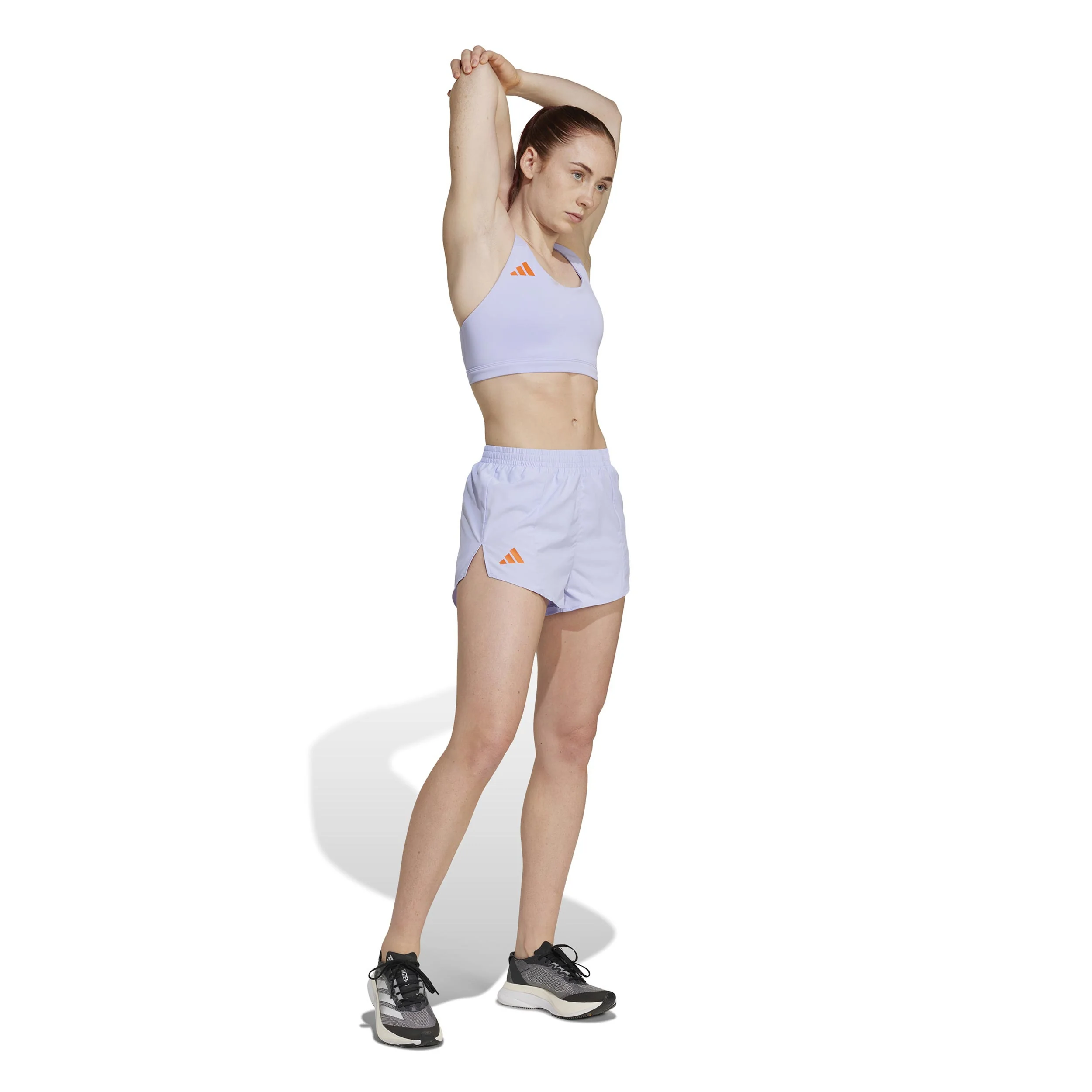 Adizero Essential Laufshorts Damen-Flieder - Image 5