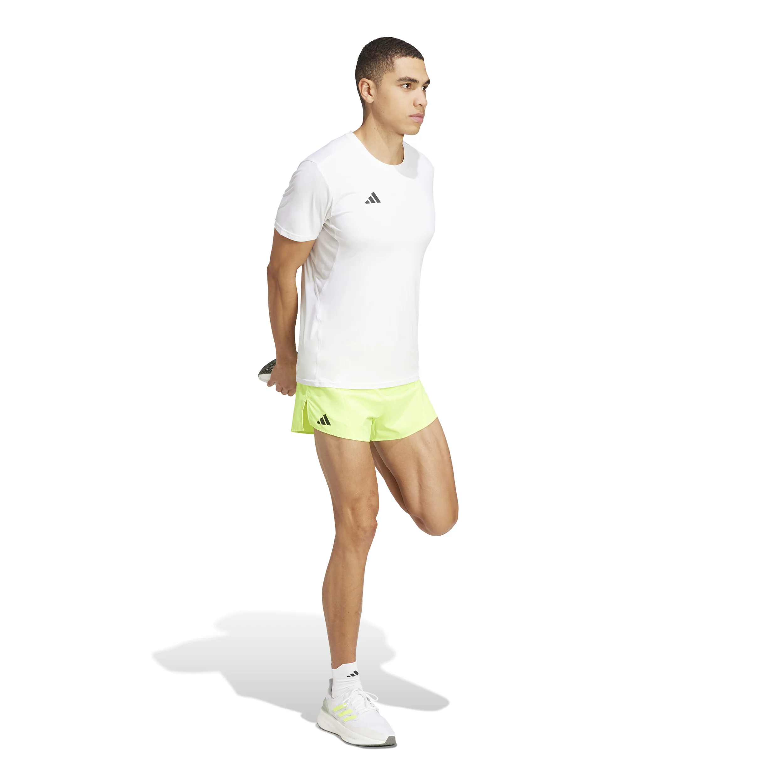 Adizero Essential Laufshorts Herren-Limette - Image 4