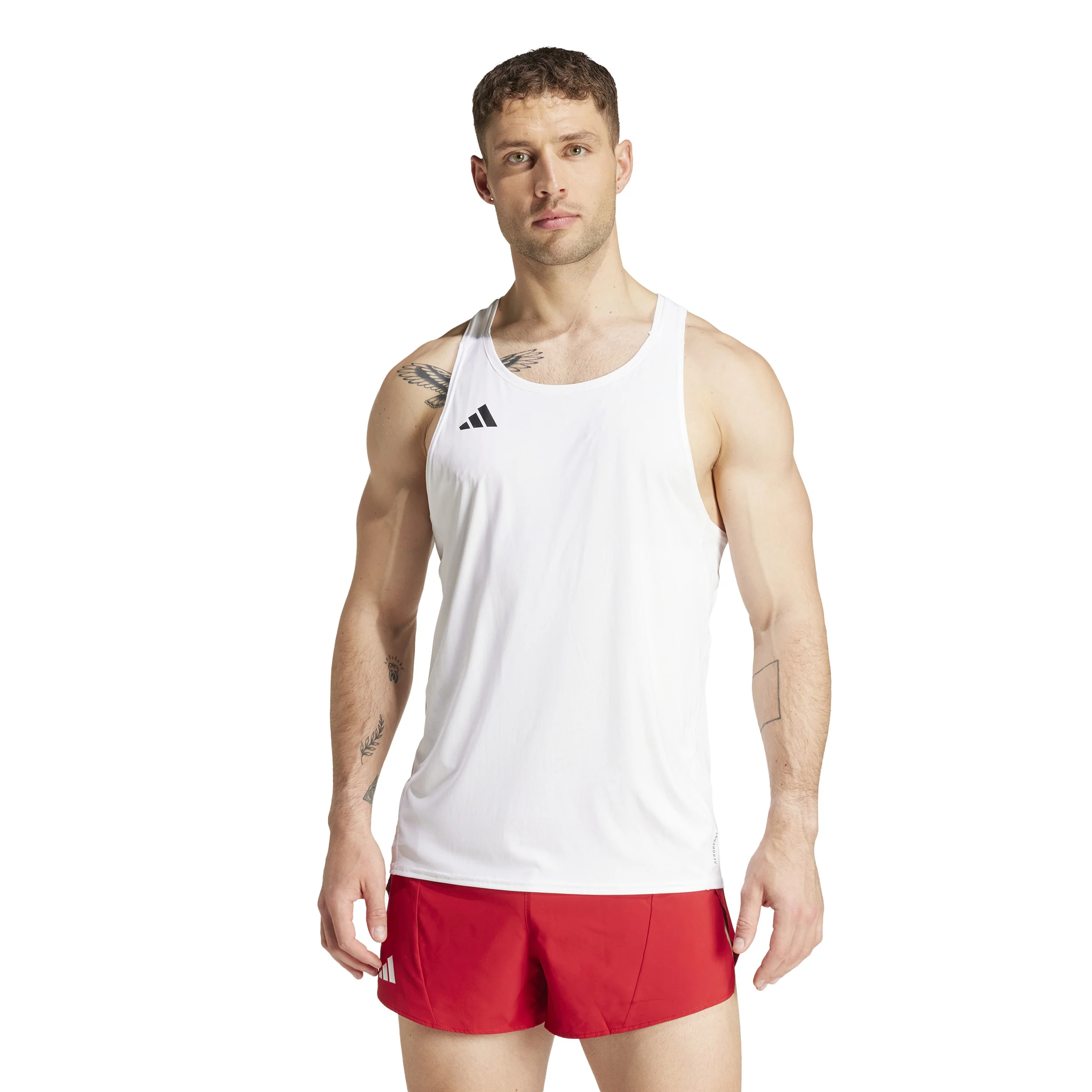 Adizero Essential Tank-Top Herren-Weiß - Image 2