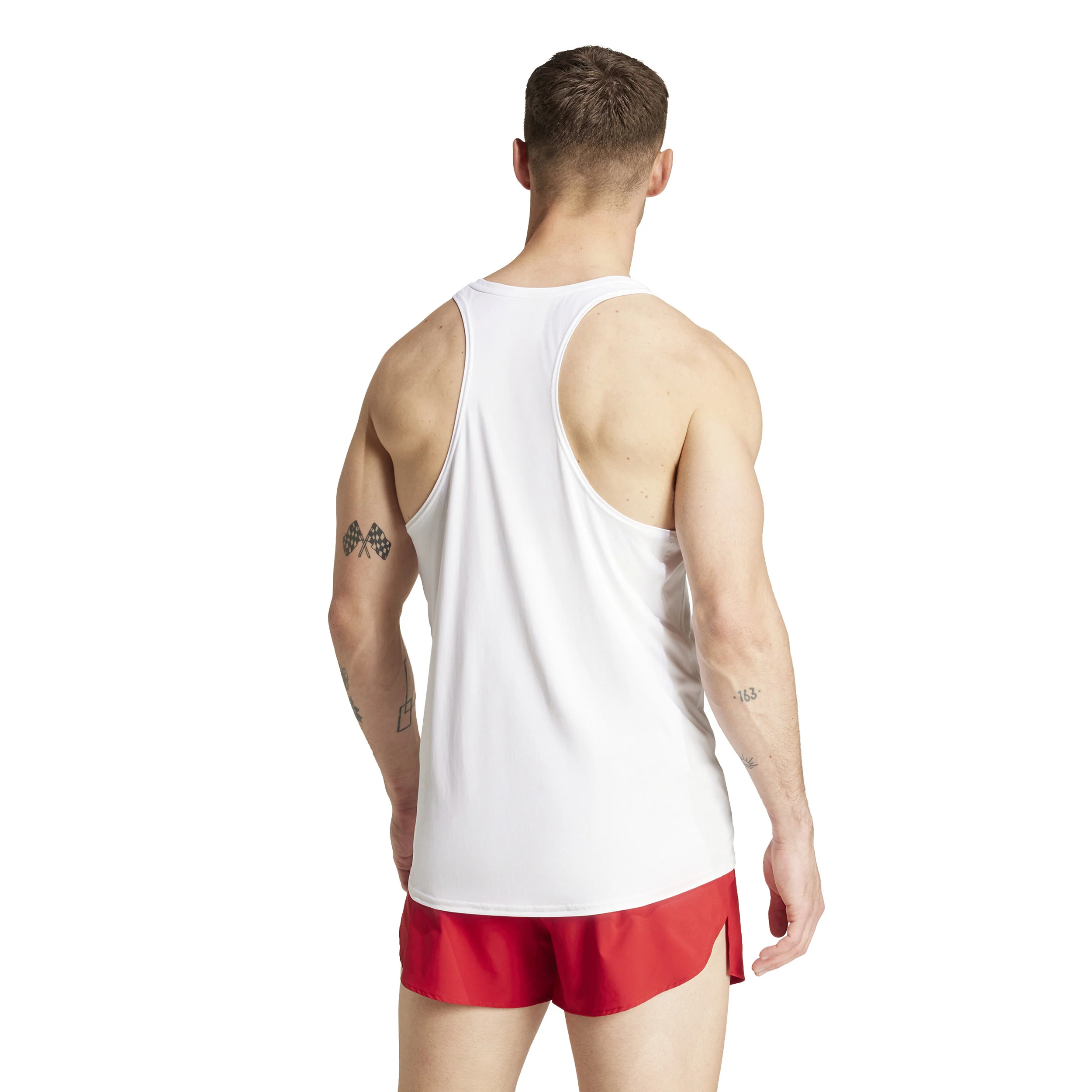 Adizero Essential Tank-Top Herren-Weiß - Image 3