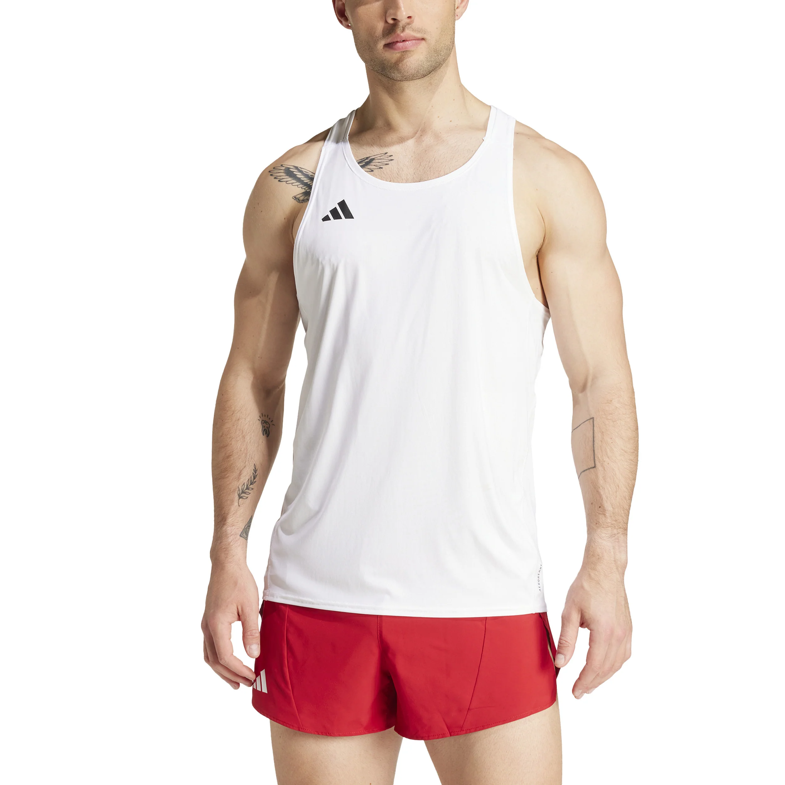 Adizero Essential Tank-Top Herren-Weiß - Image 4