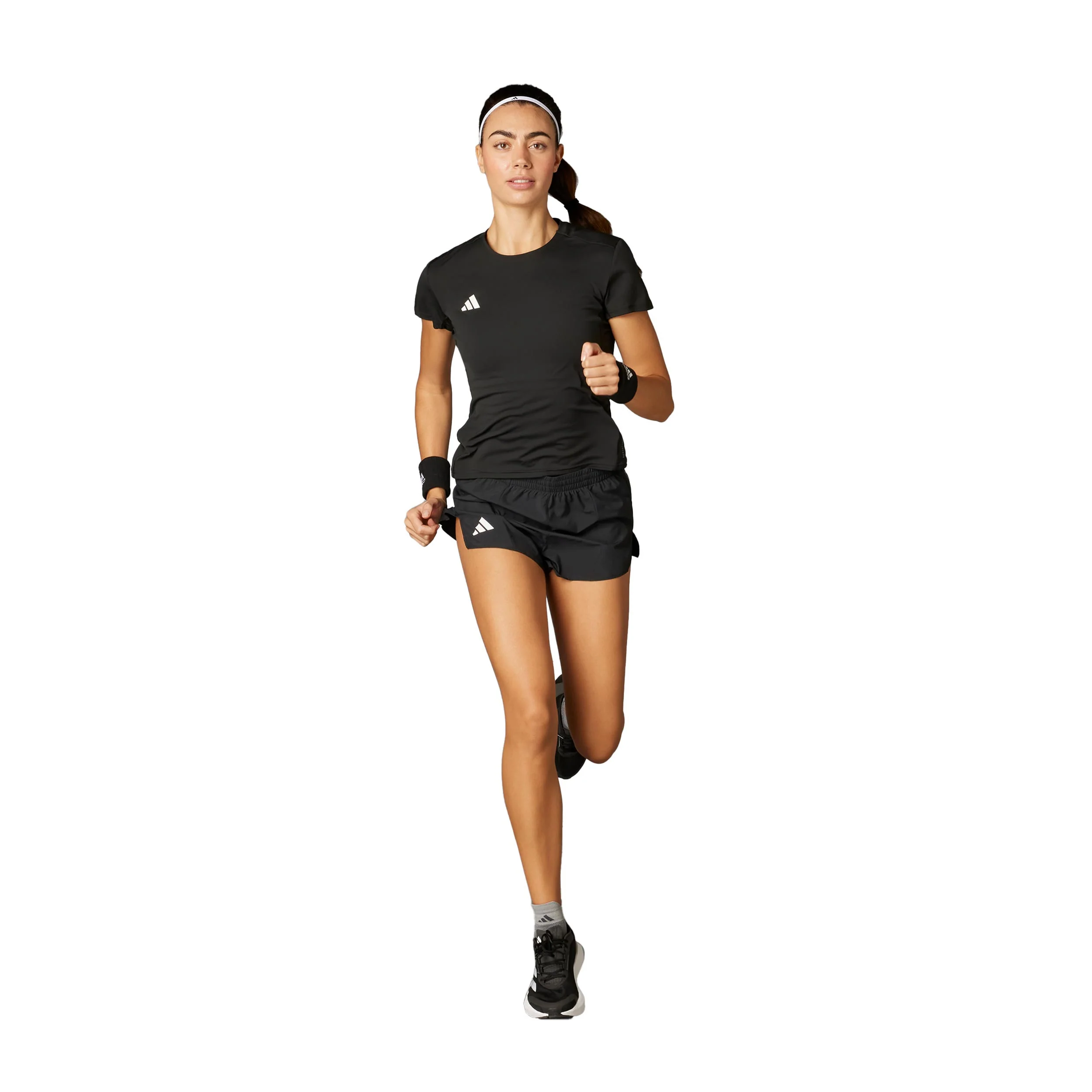 Adizero Essentials Laufshirt Damen-Schwarz - Image 3