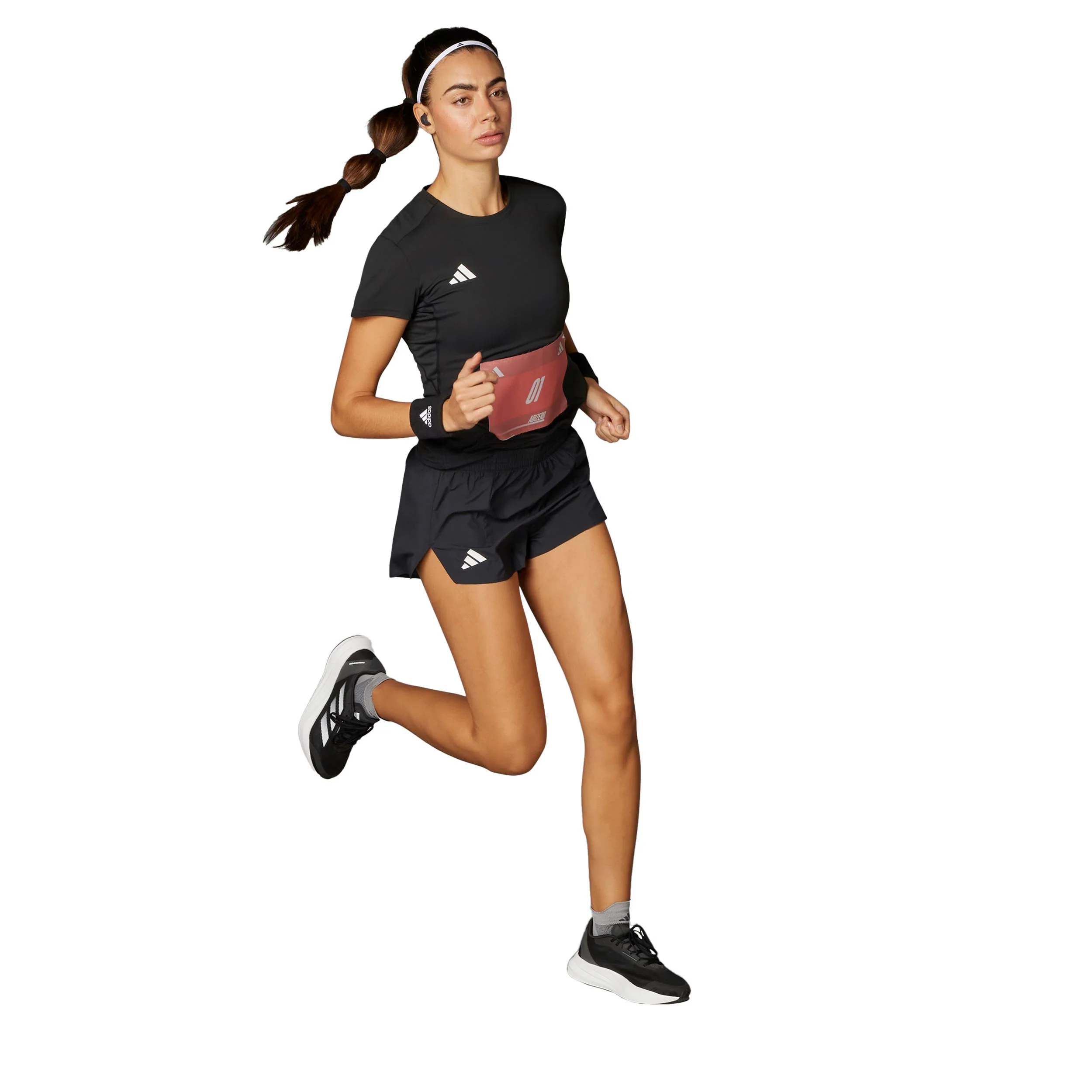 Adizero Essentials Laufshirt Damen-Schwarz - Image 5