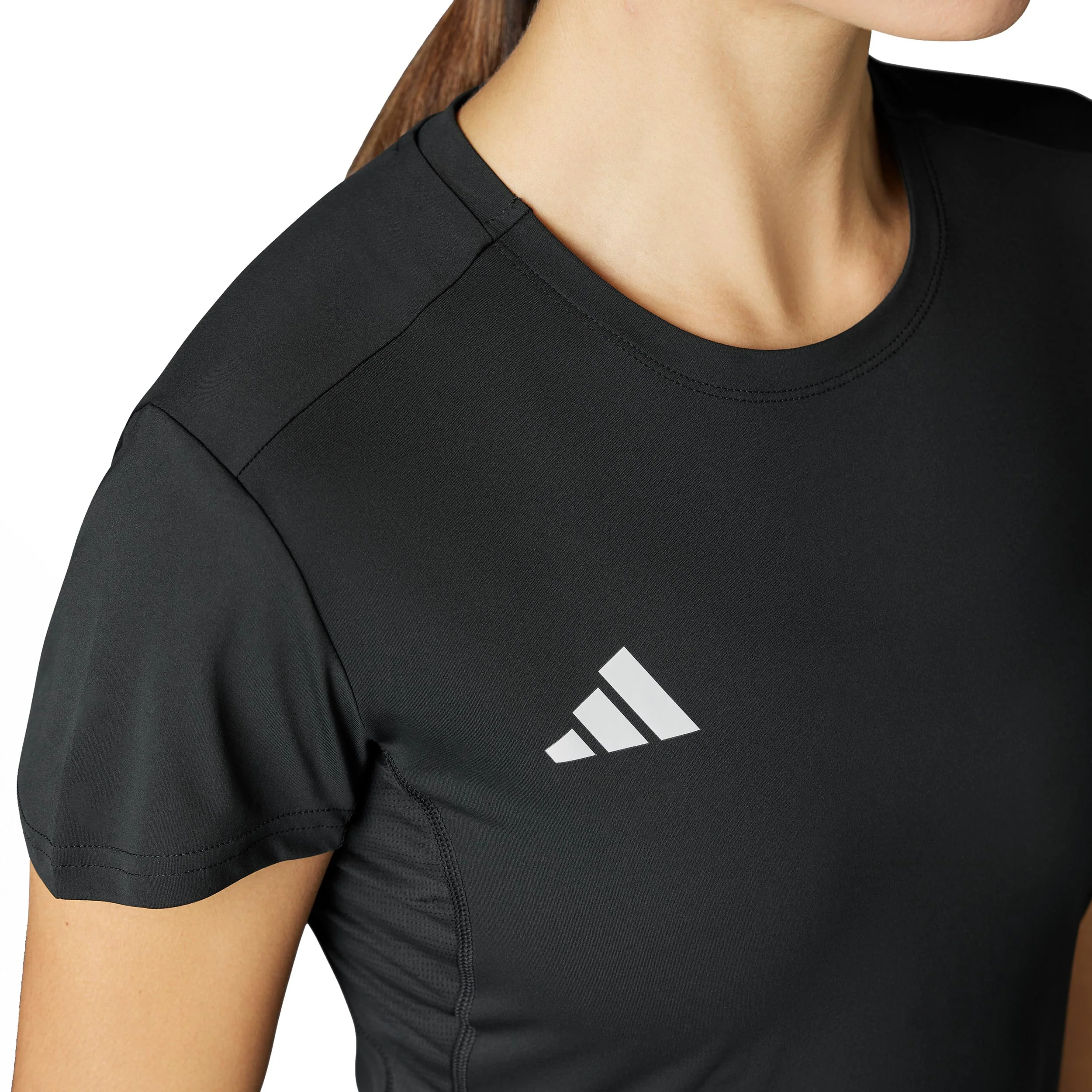 Adizero Essentials Laufshirt Damen-Schwarz - Image 6