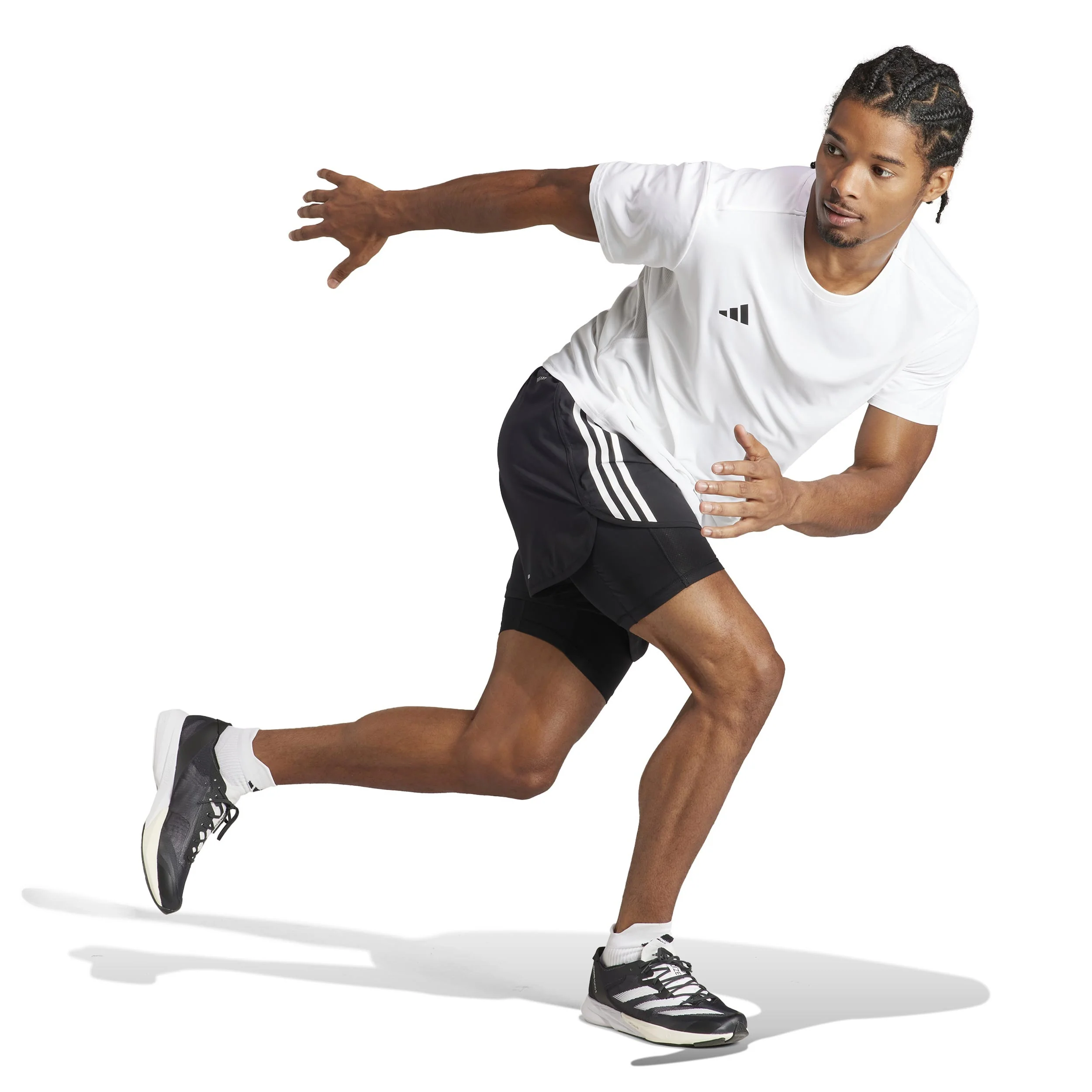Adizero Essentials Laufshirt Herren-Weiß - Image 4