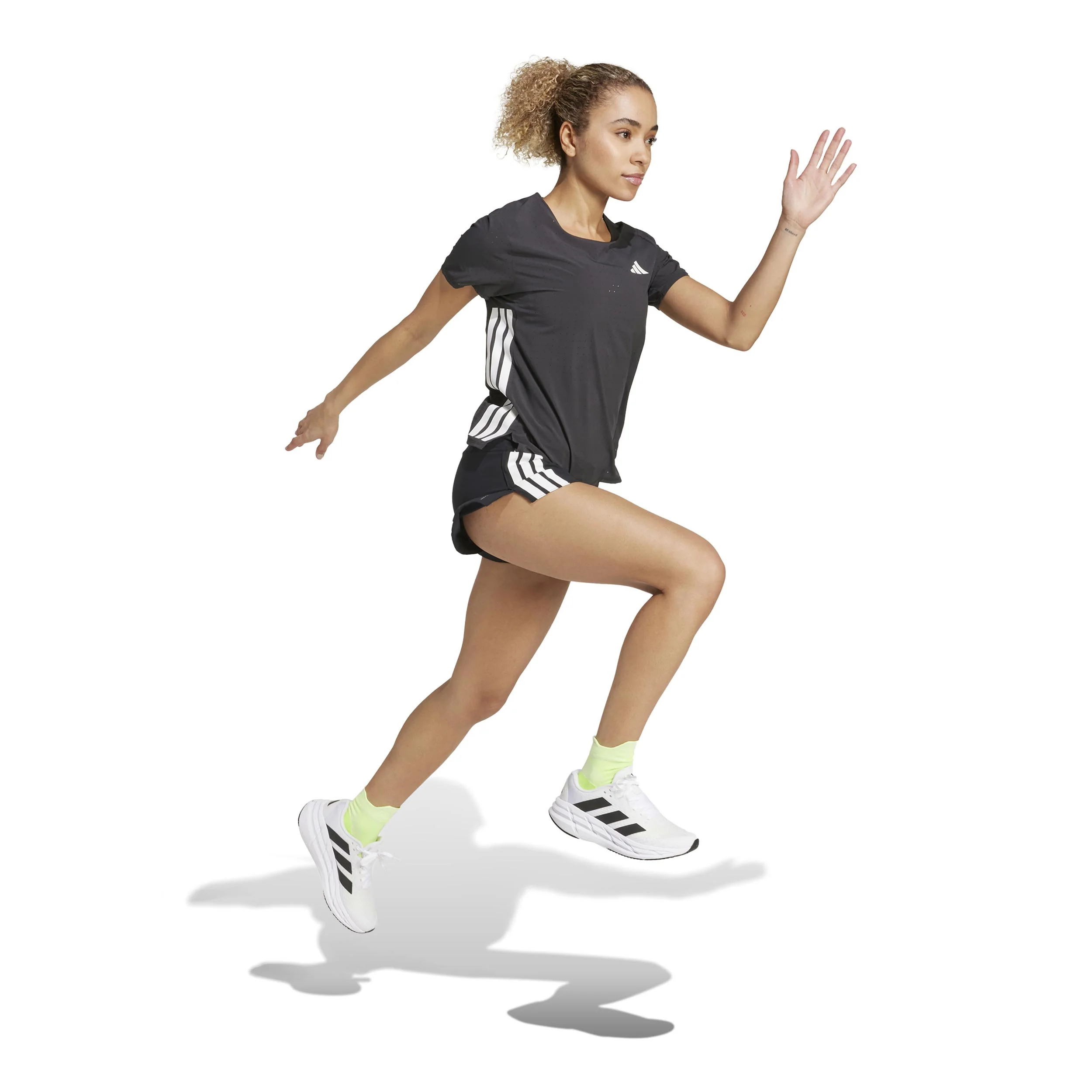 adizero Gel 3in Laufshorts Damen-schwarz - Image 4