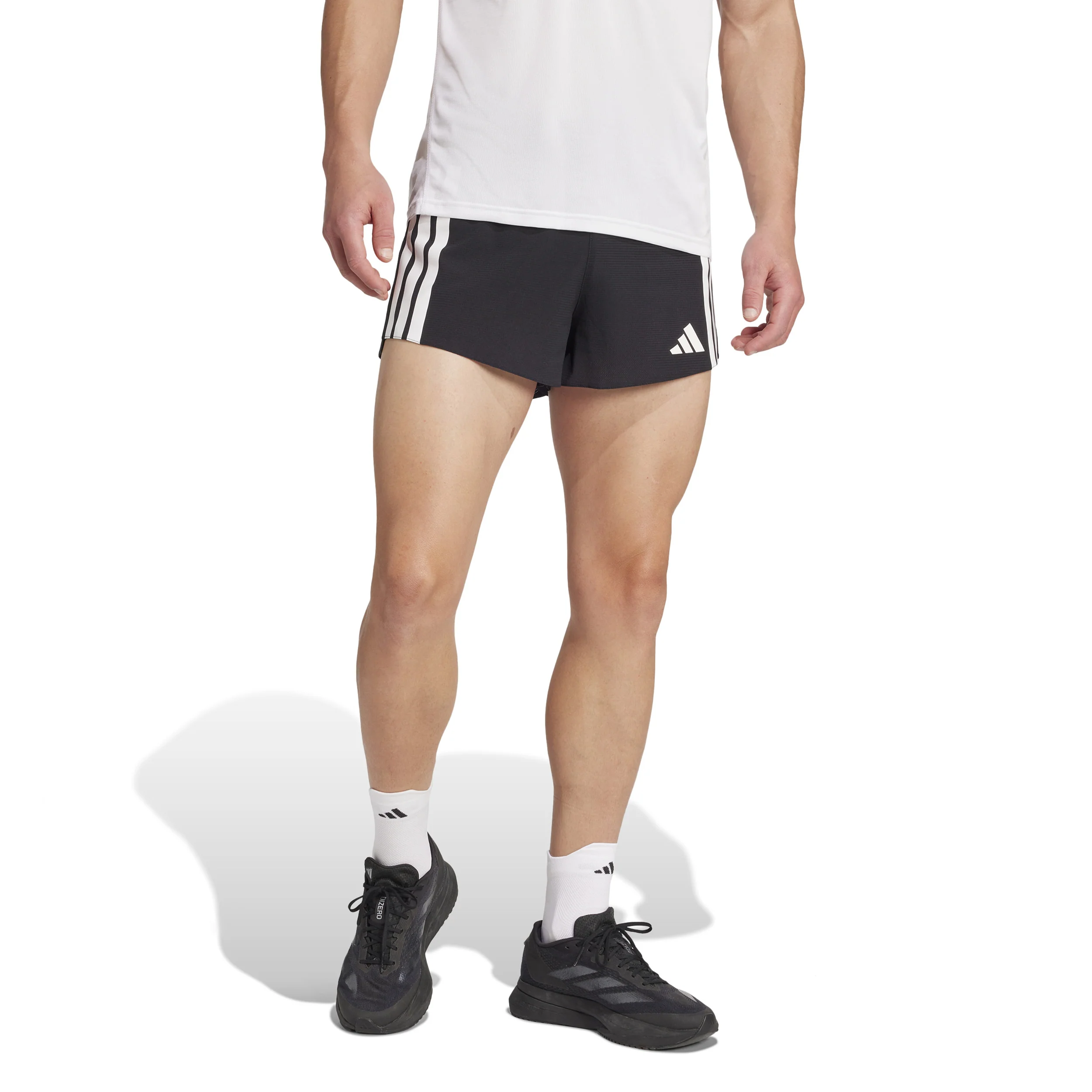 Adizero Gel 3in Laufshorts Herren-Schwarz,Weiß - Image 2