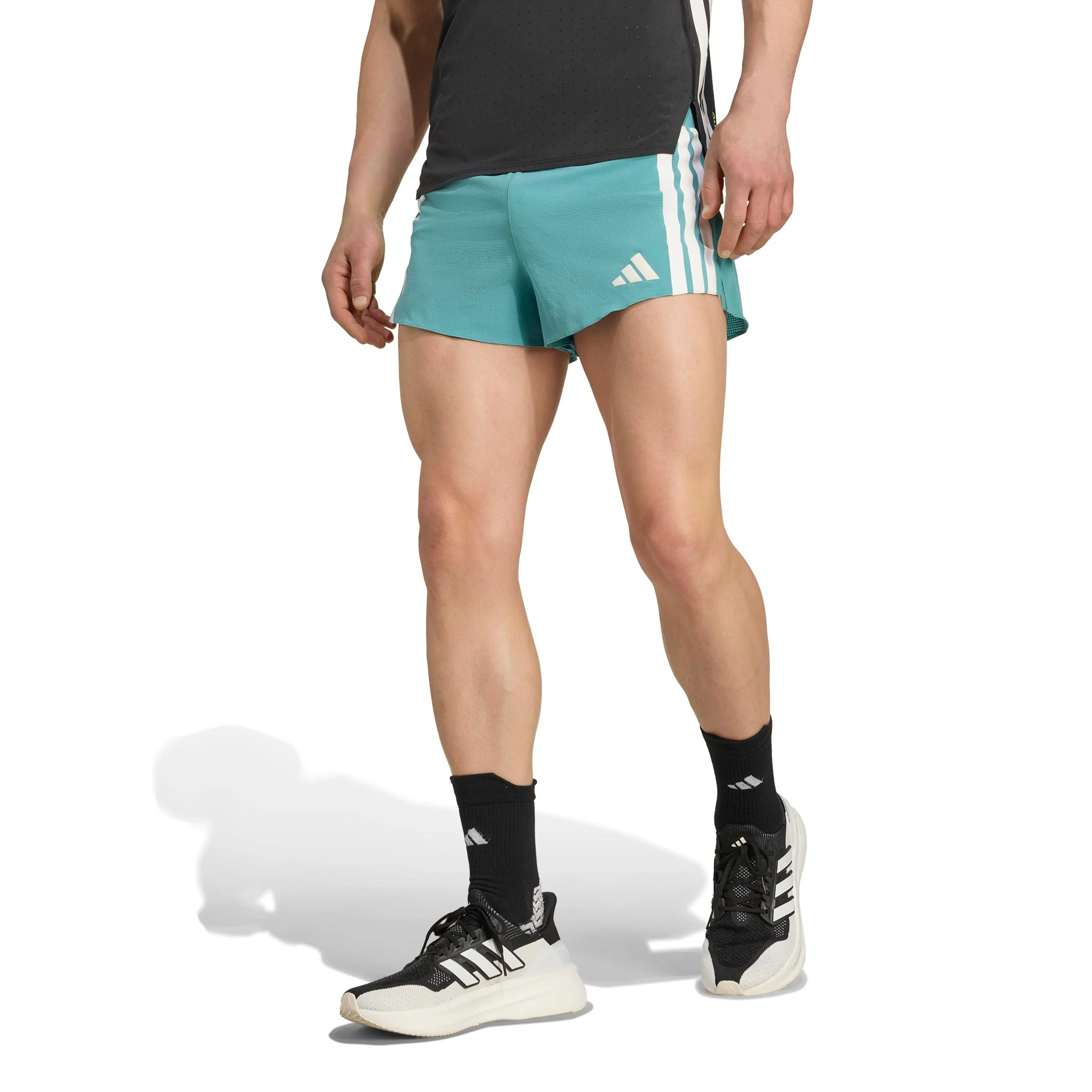 Adizero Gel 3in Laufshorts Herren-Türkis - Image 2
