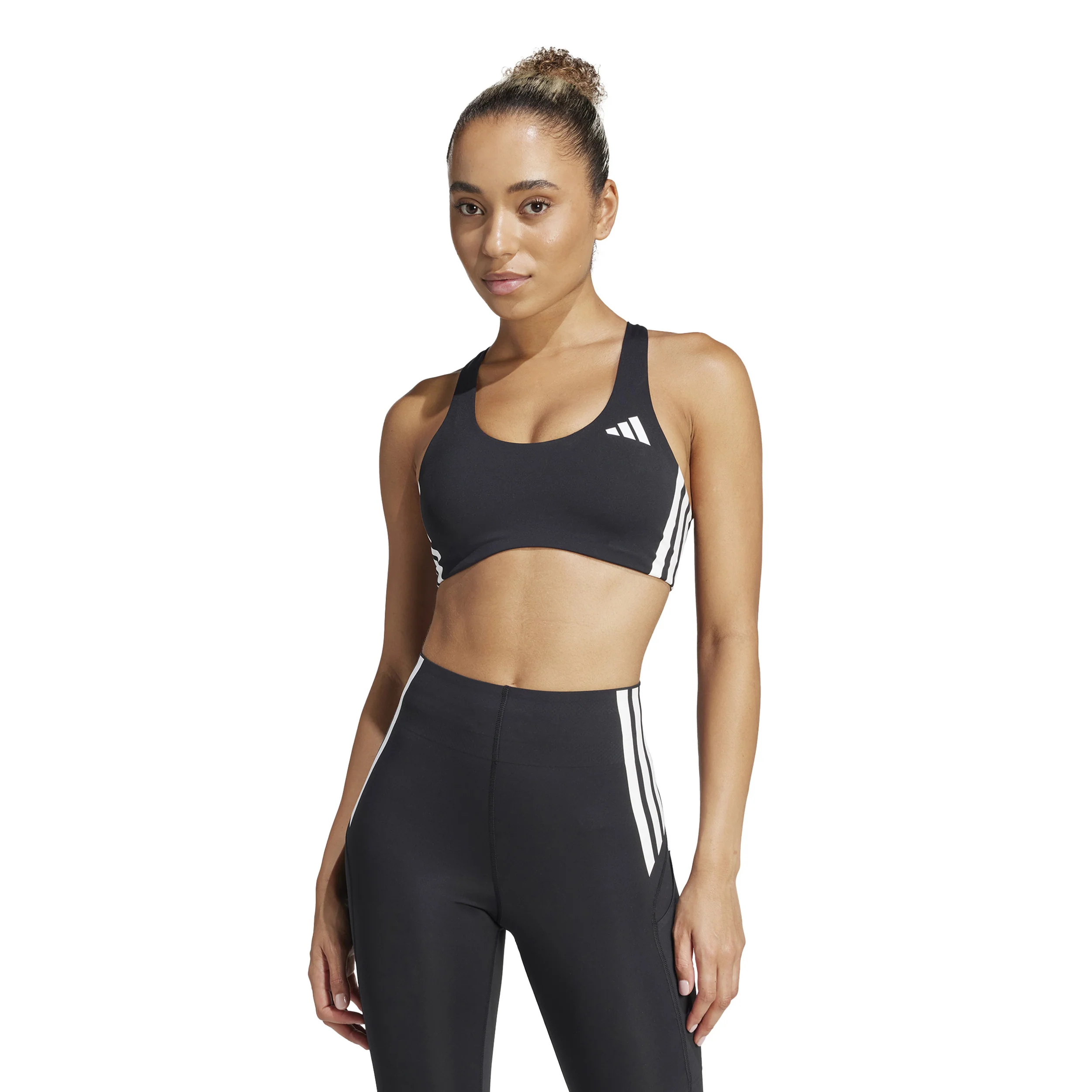 Adizero Medium Support Sport-BH Damen-Schwarz - Image 3