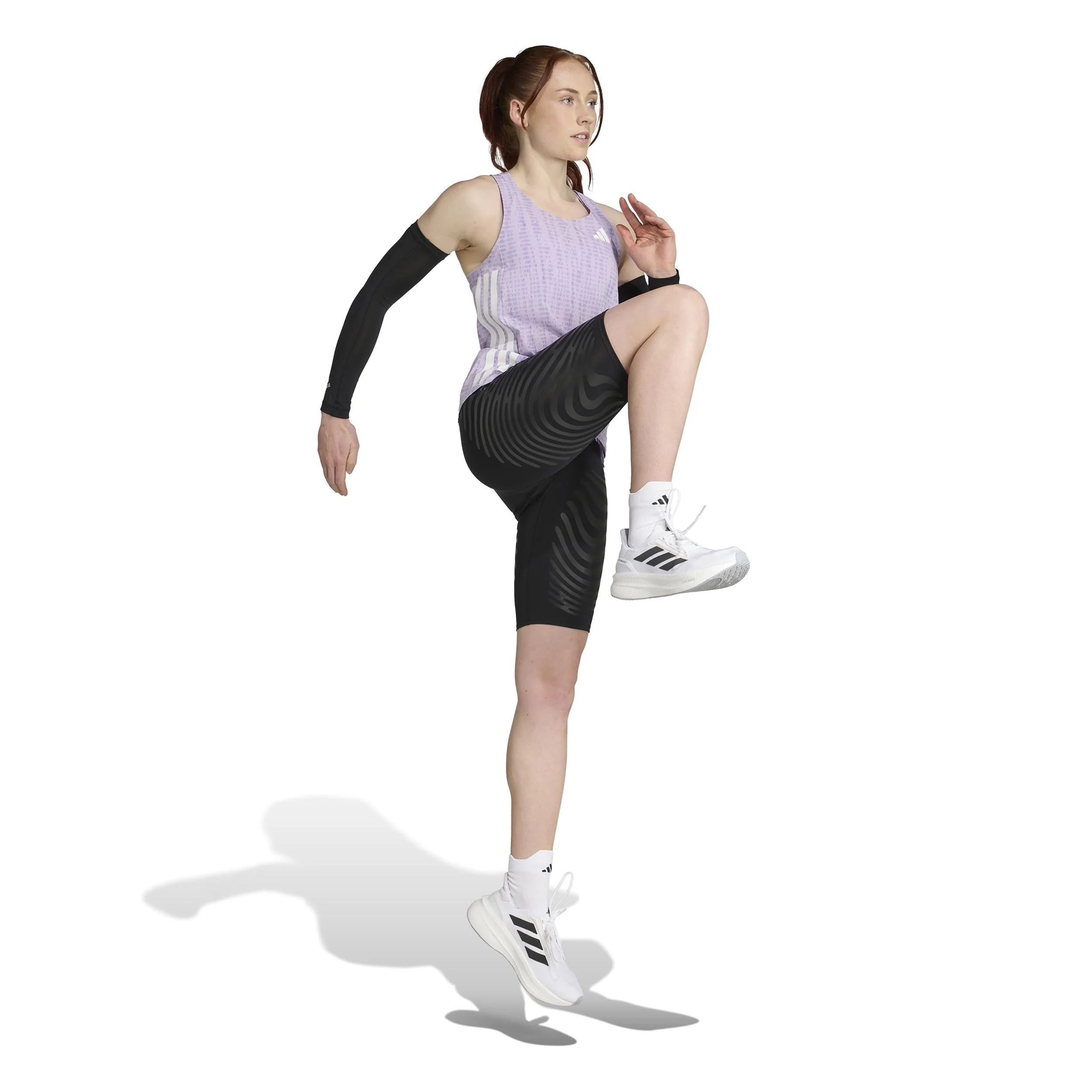 Adizero Singlet Laufshirt Damen-Flieder,Flieder - Image 4