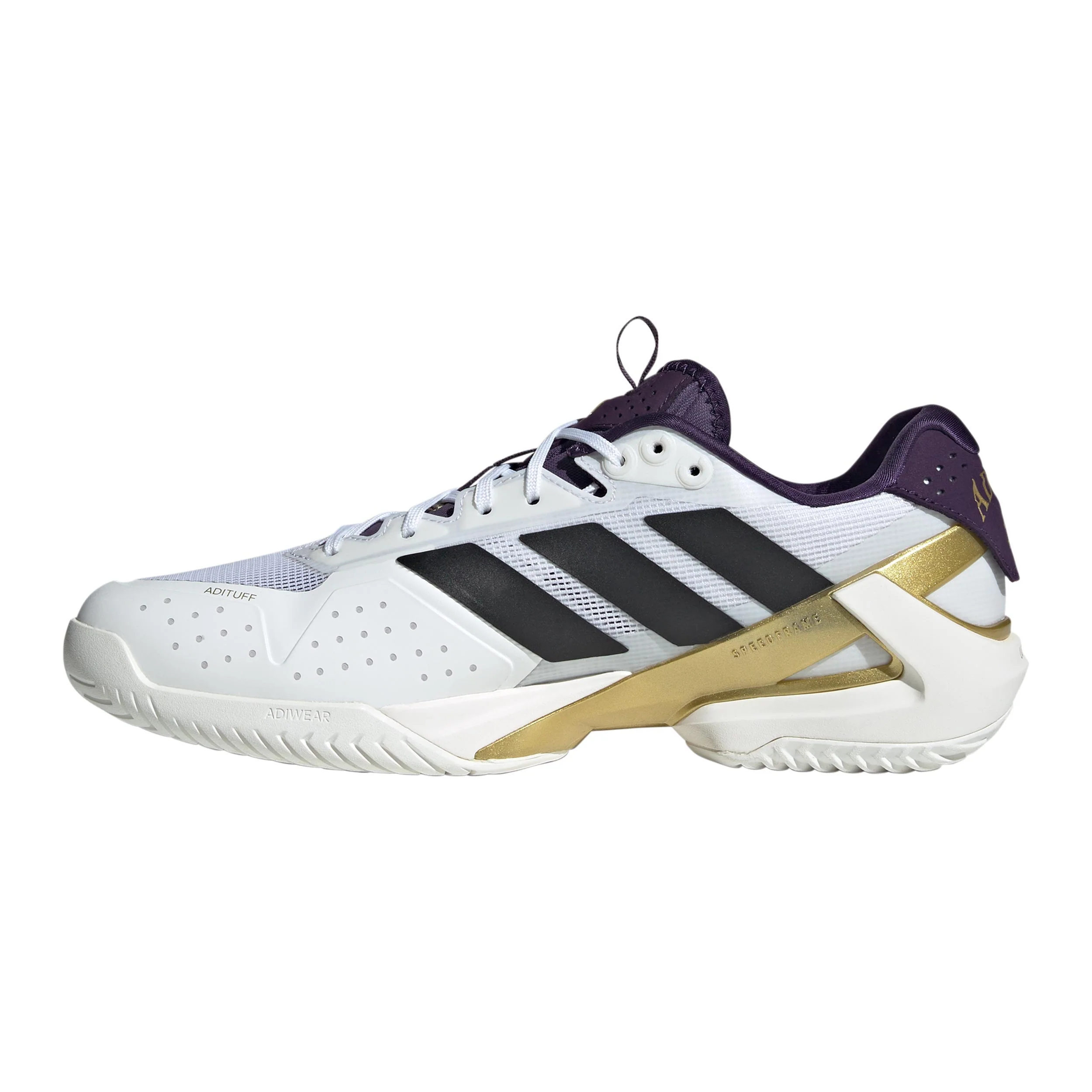 Adizero Ubersonic 5 Allcourtschuh Herren - weißaluminium, gold - Image 2